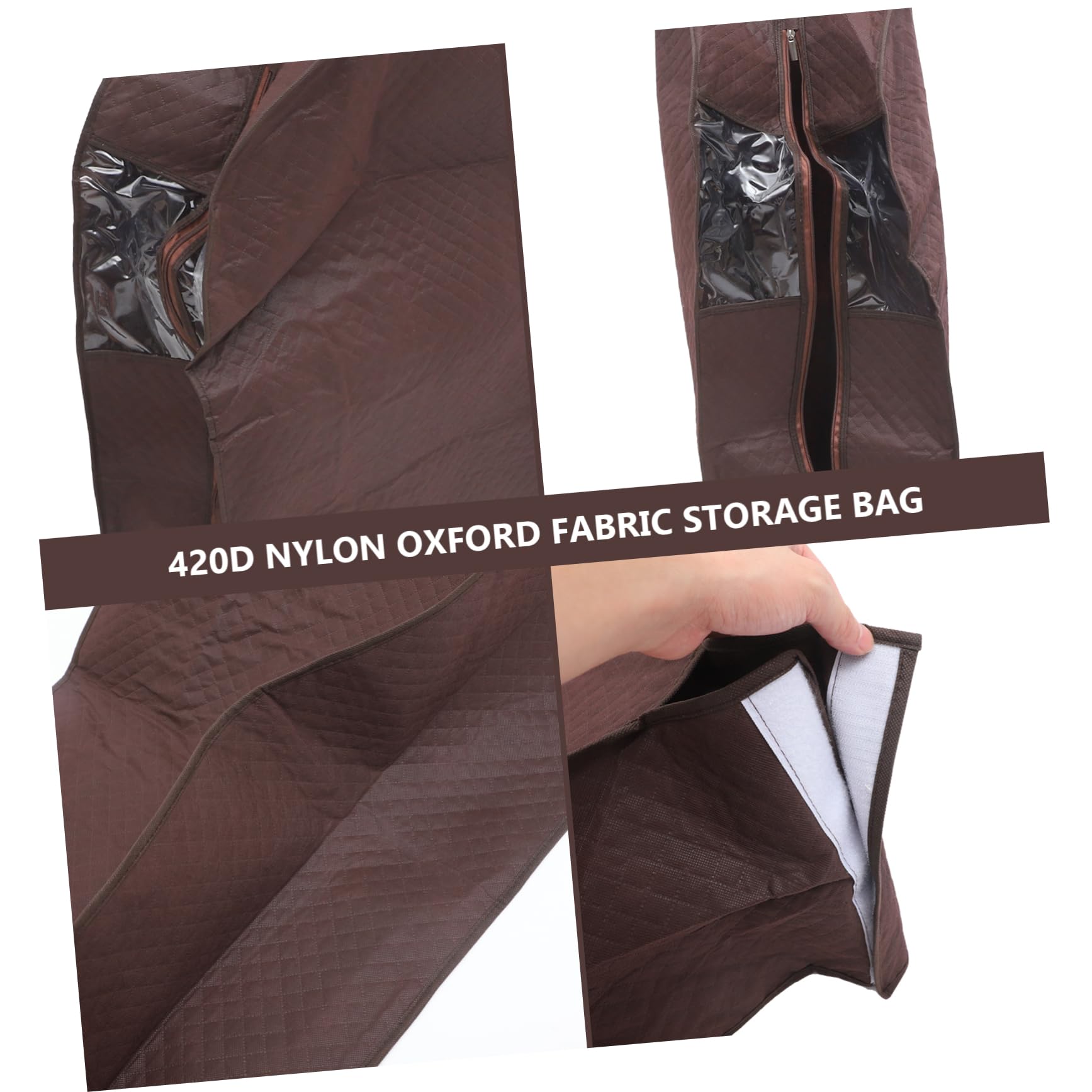 Zerodeko Copriabiti Oxford 420d Zip Intera, Sacchetto Riutilizzabile per Pantaloni e Camicie, Protezione Antipolvere per Armadio e Conservazione lungo Termine