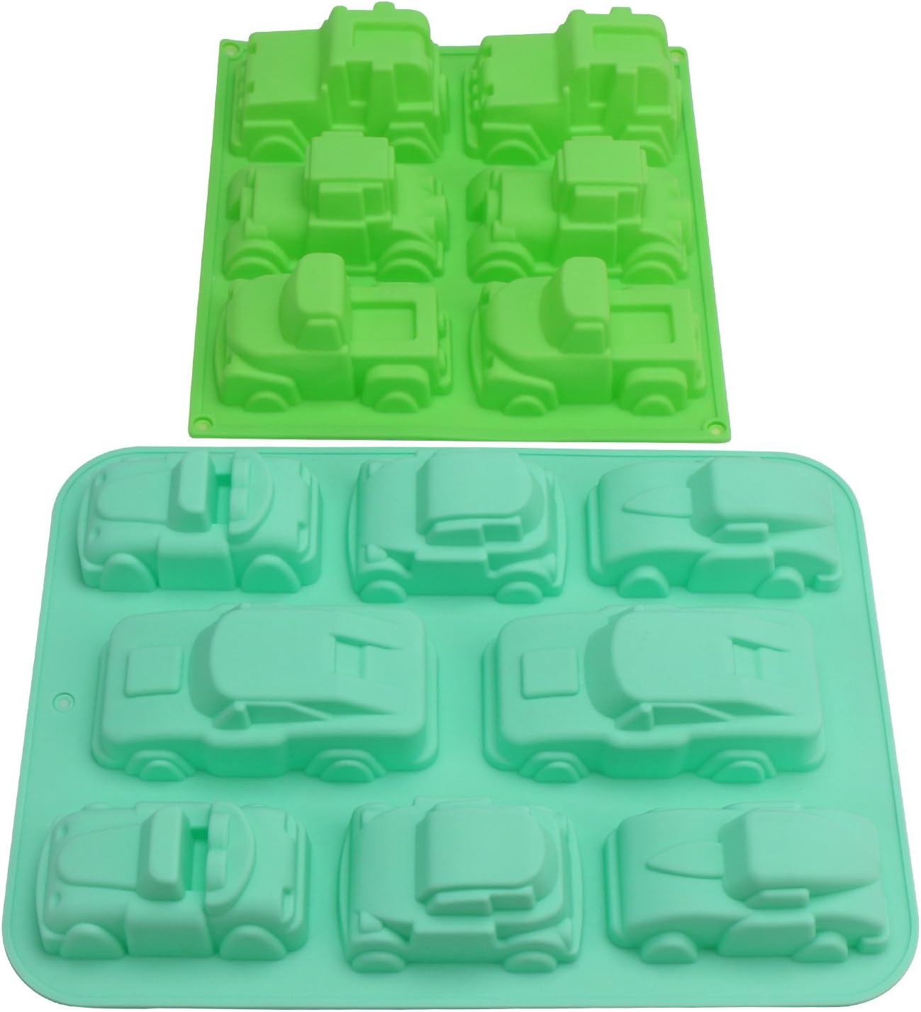 Silicone Car Mold, Beasea 2pcs Car Shape Silicone Baking Mold for Cake