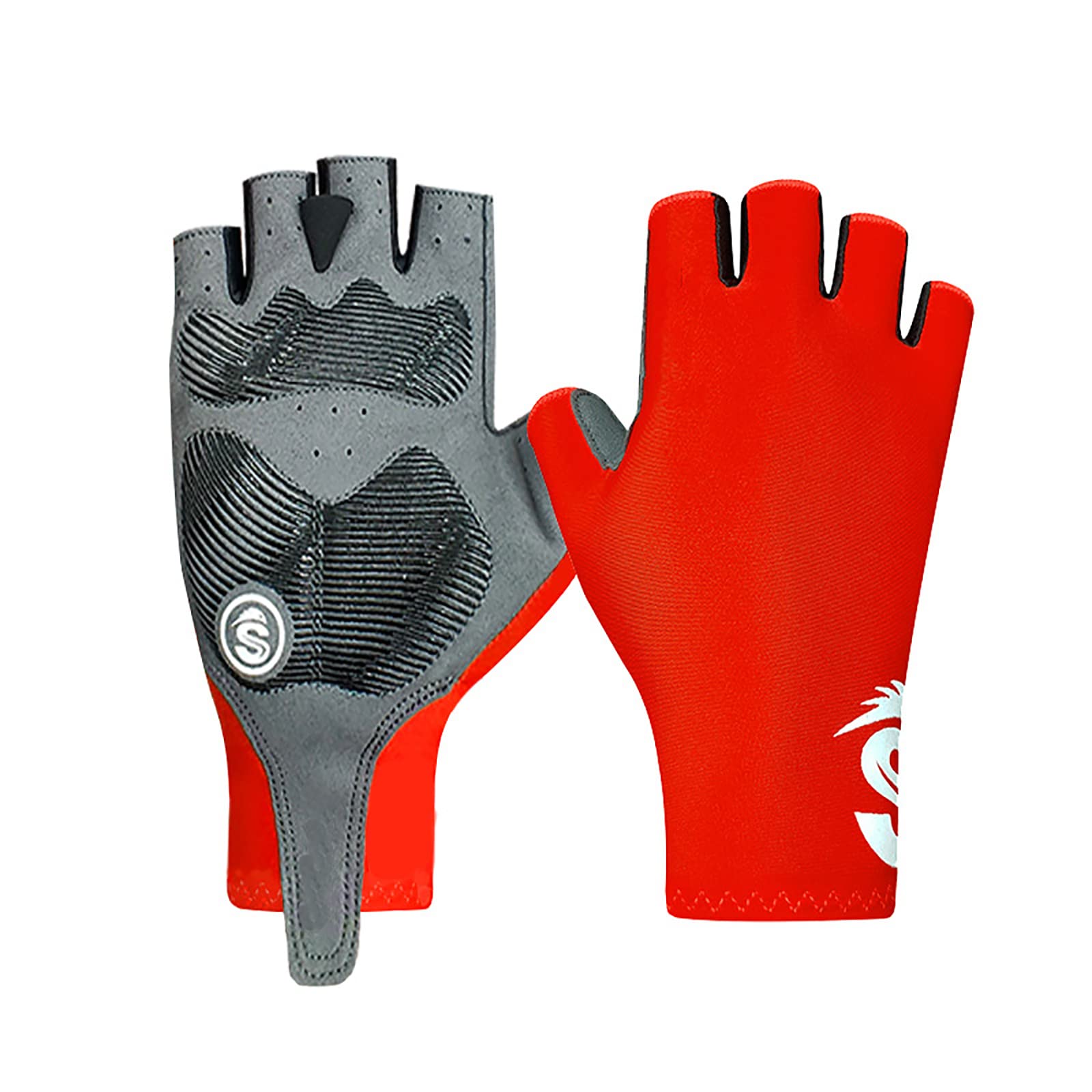 Lycra Guanti Bicicletta Senza Dita Guanti da Pesca Elastico Mezze Dita Estivi Guanti MTB per Il Ciclismo Sport all'Aria Aperta Corsa Viaggi Alpinismo Kayak Guanti Sportivi