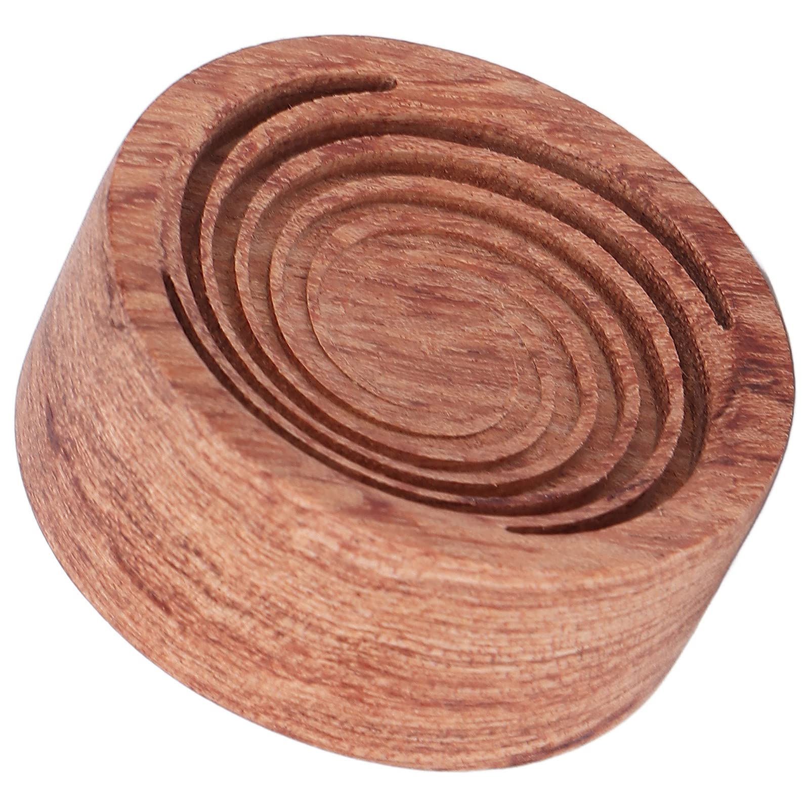 Wakects Diffusor aus Holz, Mini Tragbarer Duftdiffusor, Aufbewahrungsbox aus Rosenholz, für Auto Schlafzimmer Wohnzimmer Büro Badezimmer (Wirbel)