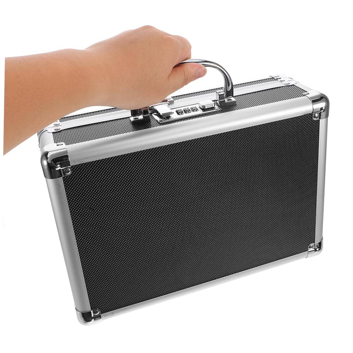 MAGICLULU Cassetta Porta Utensili in Lega di Alluminio Custodia di Stoccaggio Portatile per Attrezzi Adatta Casa Ufficio e Viaggi
