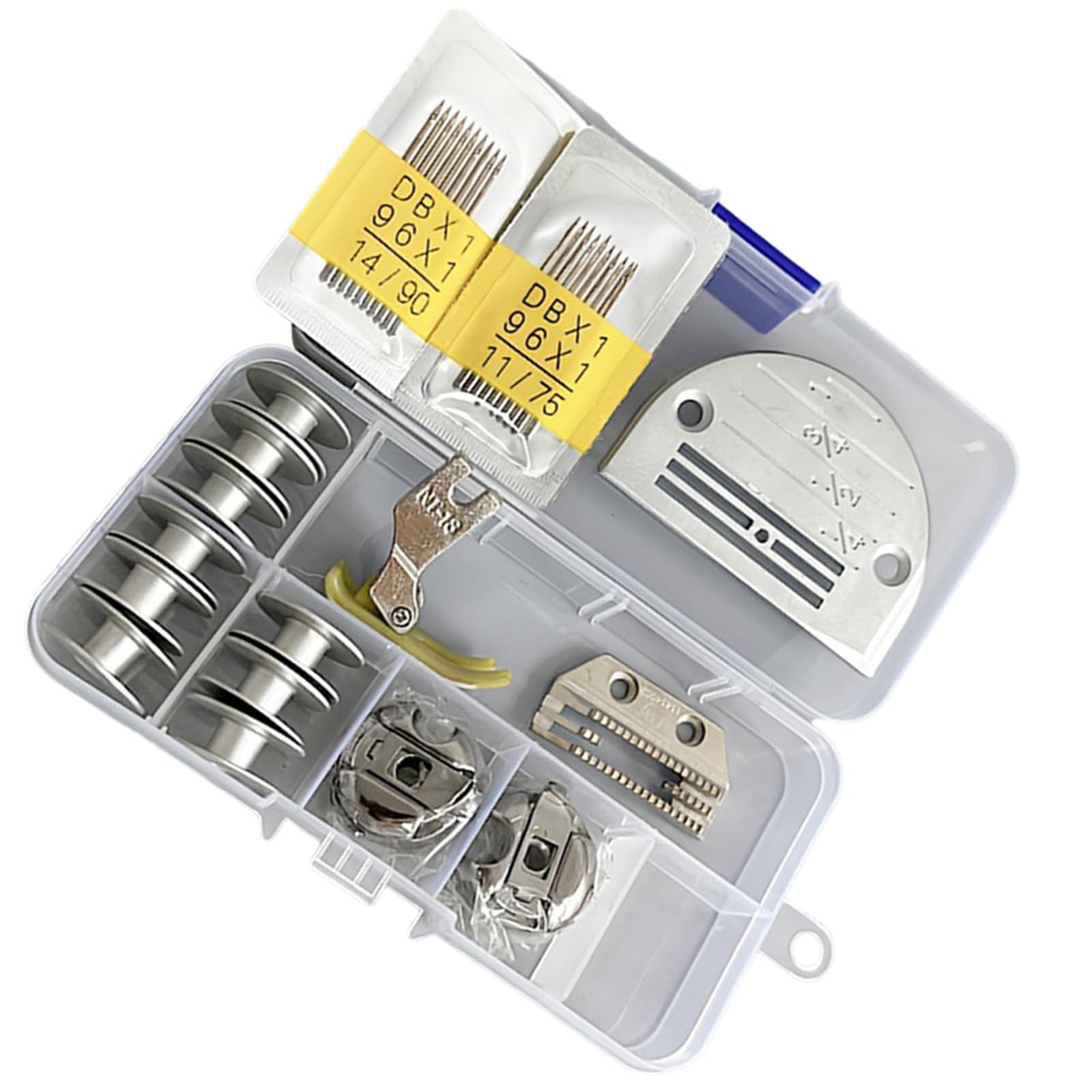 Tsophreniq Complete Sewing Machine Maintenance Set 34PCS Metal Bobbins Presser Foot for Smooth Installation Professional Sewing Machine Accessories