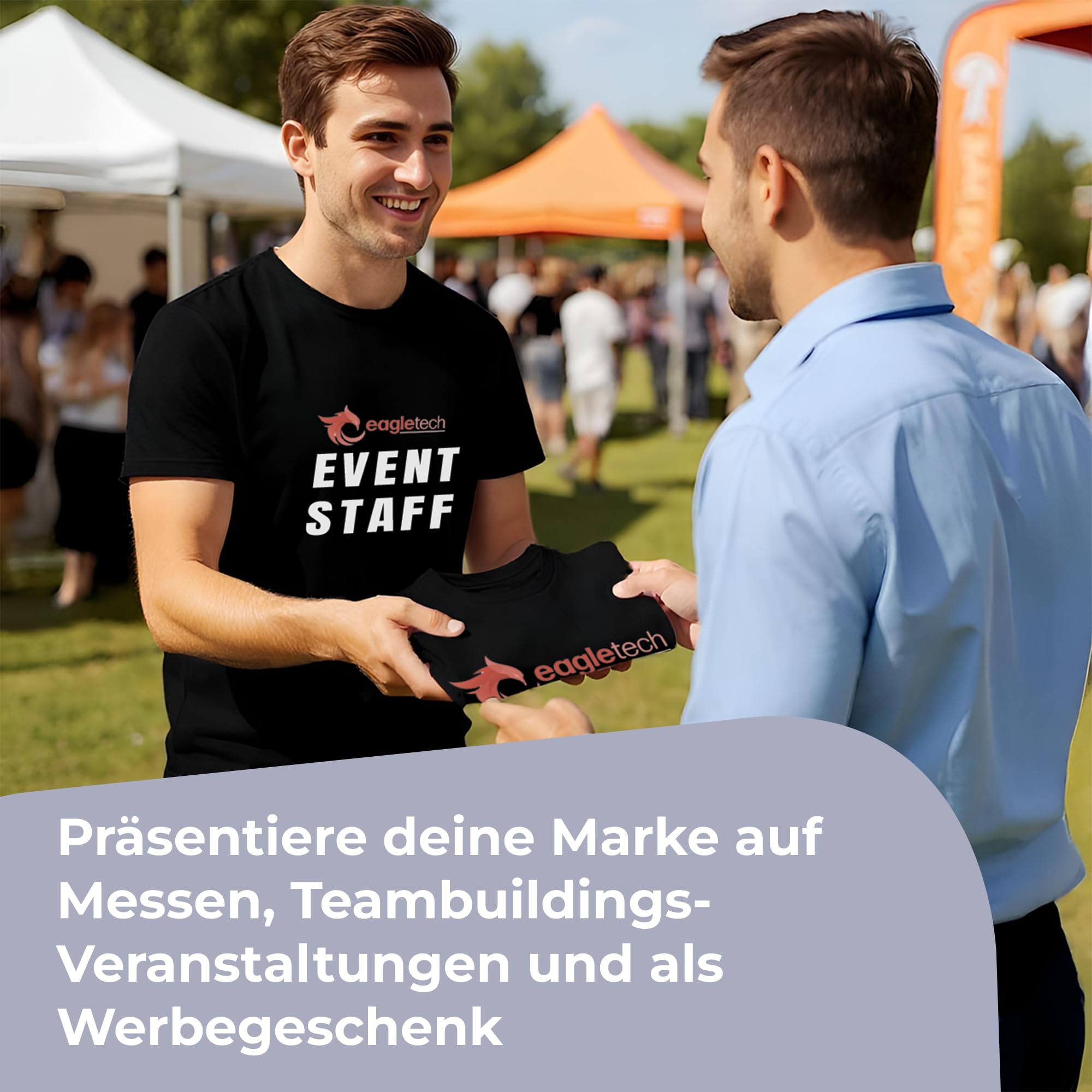 Cimpress Personalisiertes T-Shirt für Männer, Mit Foto, Text oder Design selbst gestalten, Baumwoll-T-Shirt für Herren in S - 3XL Bedrucken Lassen, Für Geburtstage oder als Werbegeschenk