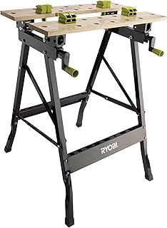 Ryobi RWB02 Adjustable Folding Work Bench, Black