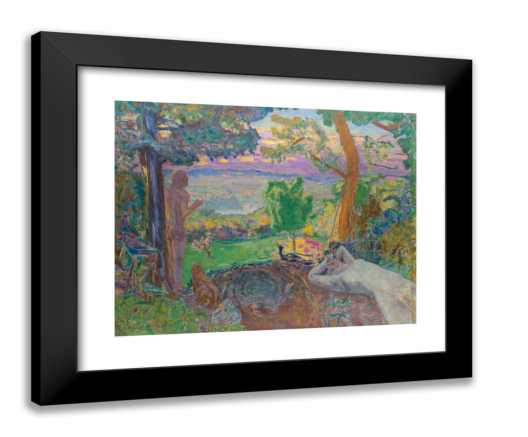 Amazon.com: ArtDirect Pierre Bonnard 23x20 Black Modern Framed Art