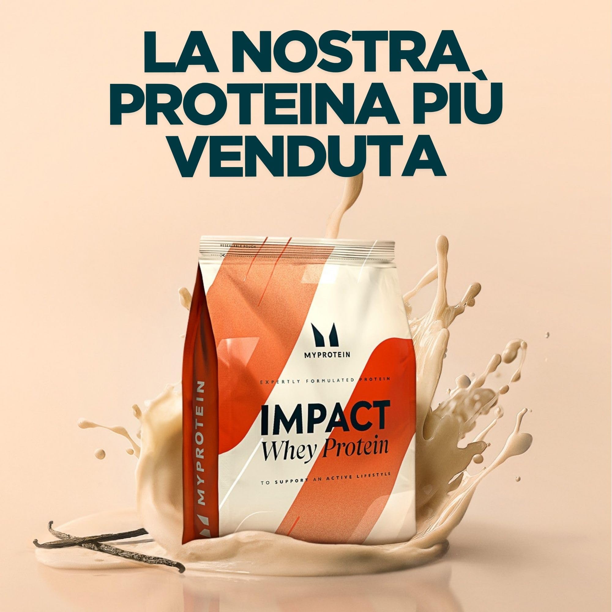 Myprotein Impact Whey Protein - Vaniglia | 30 porzioni | fino a 23 g di proteine ​​per porzione | A basso contenuto di grassi e zuccheri | Ideale per la crescita e il mantenimento muscolare