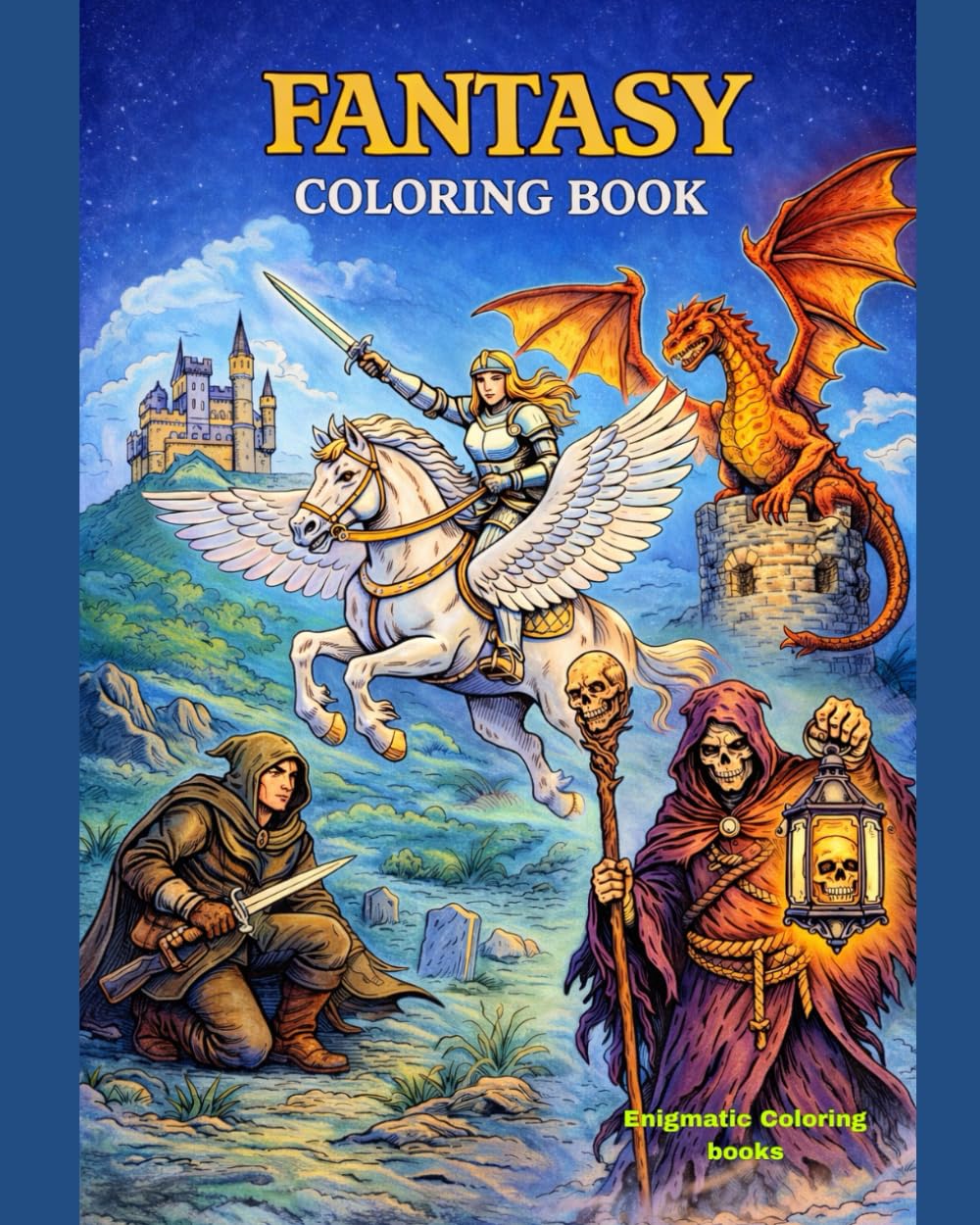 Fantasy coloring book