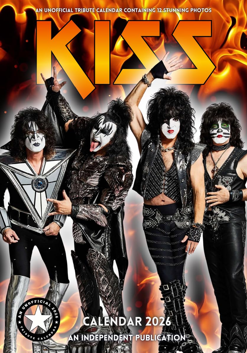 KISS 2026 Wall Calendar A3 Unofficial Tribute
