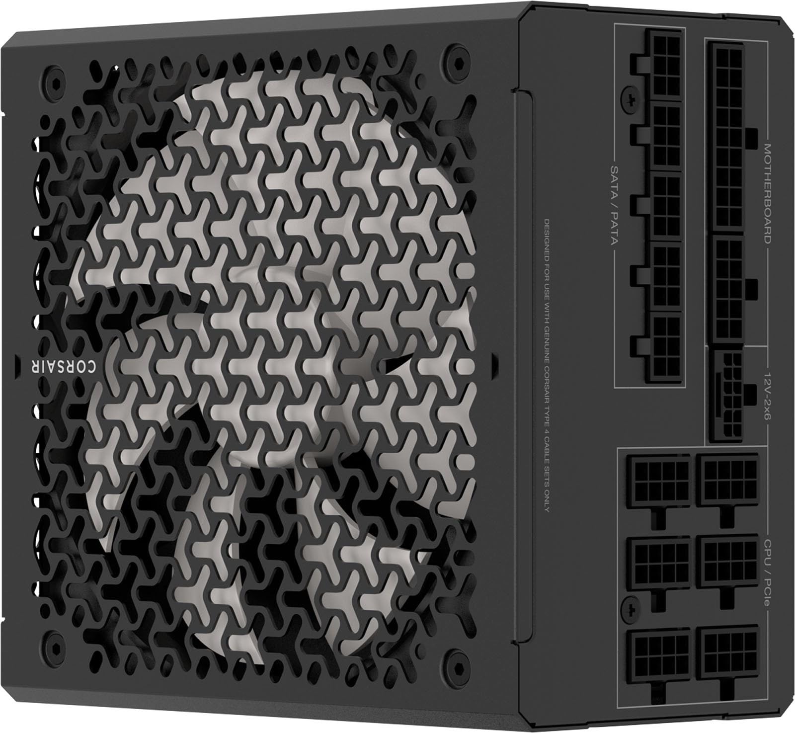 Corsair RM1000x Fuente de alimentación ATX Totalmente Modular de bajo Ruido - Compatible con ATX 3.1 - Soporte PCIe 5.1 - Cybenetics Gold Efficiency - Conector Nativo 12V-2x6 - Negro