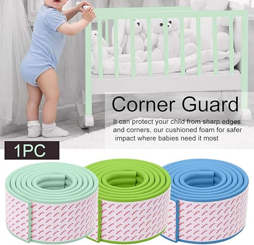 Miniatura 5 de Protectores de bordes suaves extra anchos para bebé con adhesivo fuerte precintado de 2M, protectores de seguridad a prueba de bebés, espuma