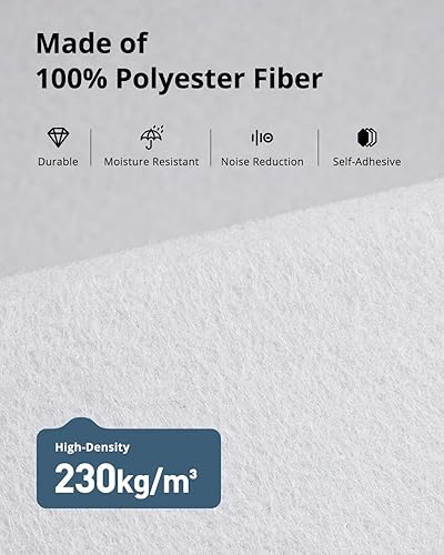 Miniatura 5 de Paneles de pared acústicos hexagonales autoadhesivos, paquete de 18 azulejos absorbentes de sonido para paredes y puertas, panel interior decorativo