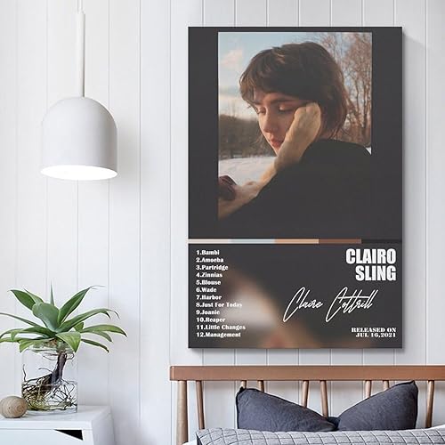 Miniatura 5 de CHYCYGDH Clairo - Póster de álbum de música de firma, póster de decoración artística, pintura estética, arte de pared, lienzo para decoración de
