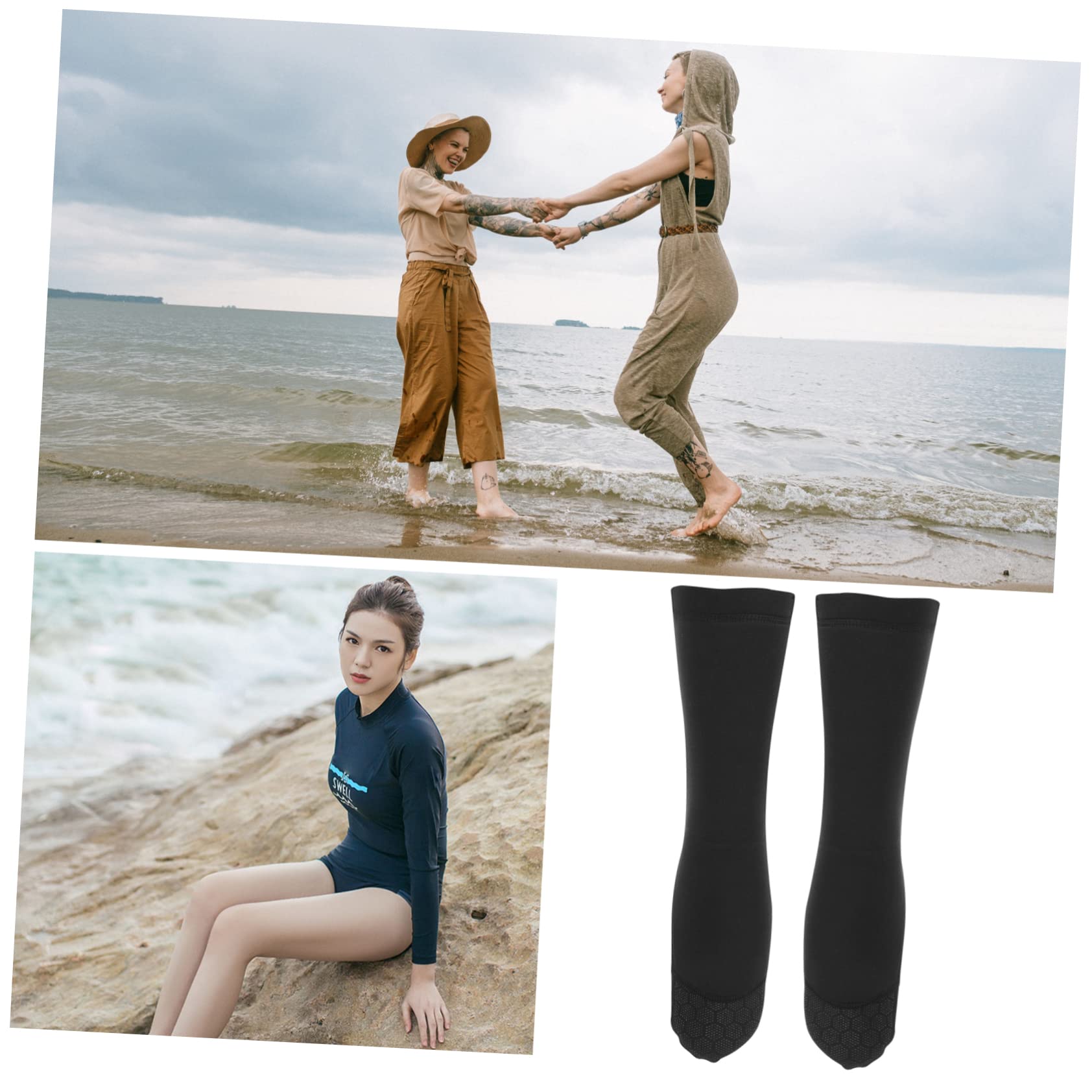 BESPORTBLE 4 Paia Di Calzini Da Sub Dal Design Ergonomico Per Donne E Uomini Calzini Non Da Nuoto Materiale Confortevole