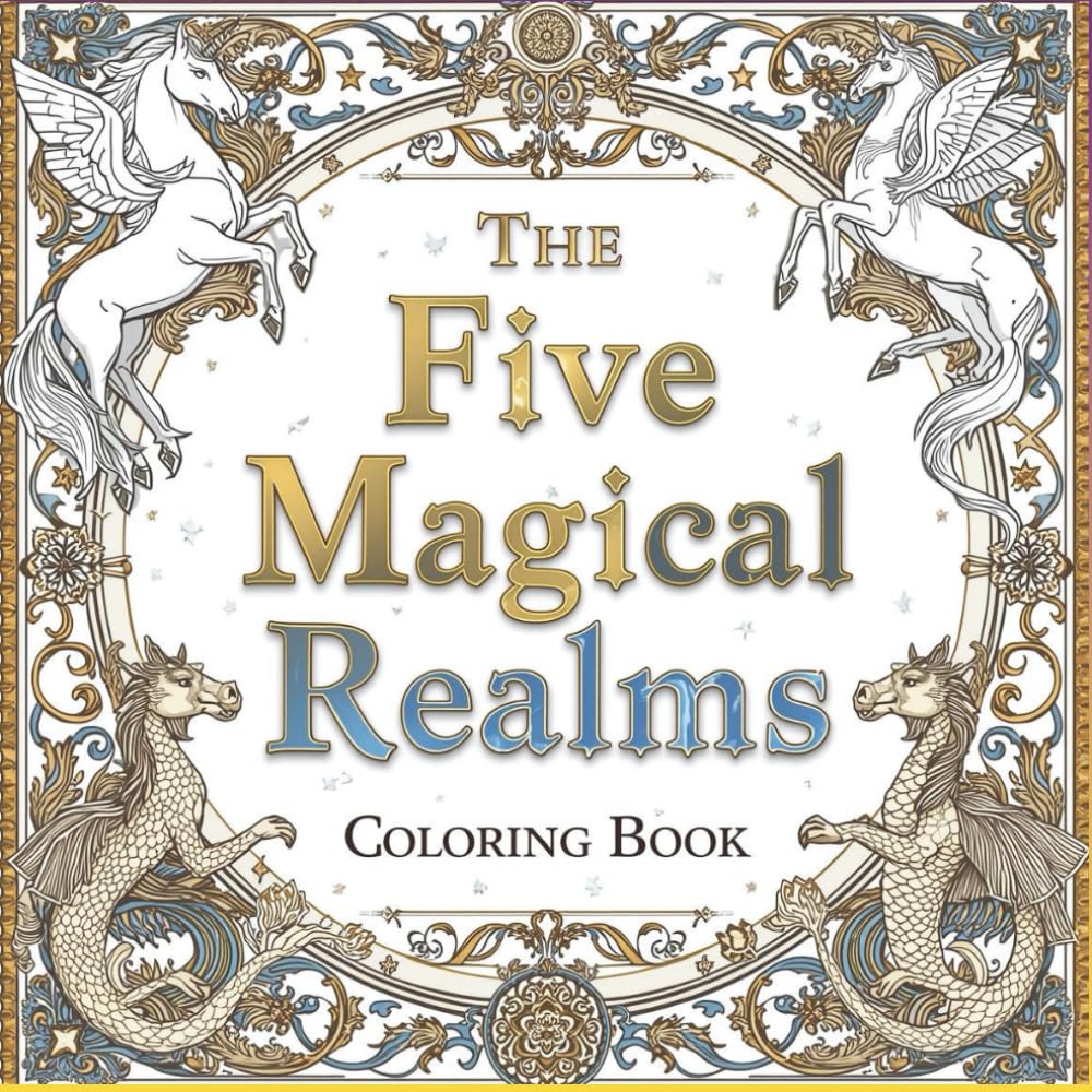 The Five Magical Realms: coloring book