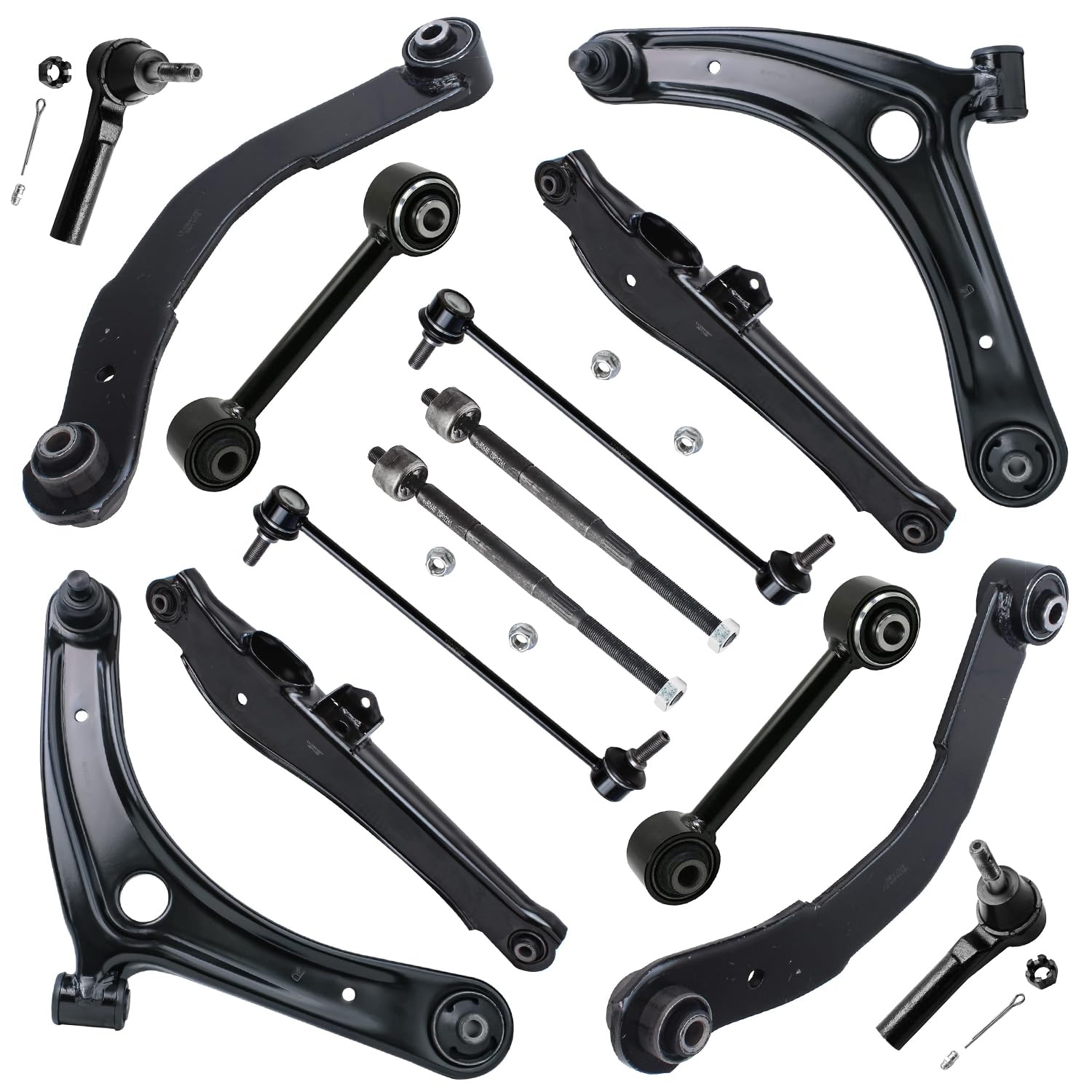 Detroit Axle - 14pc Front End Suspension Kit for 09-12 Dodge Caliber, 07-15