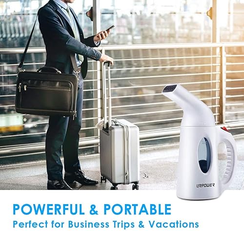 Miniatura 4 de URPOWER Vaporizador para ropa, vaporizador portátil de mano, vaporizador de ropa de calentamiento rápido con tela de alta capacidad, removedor de