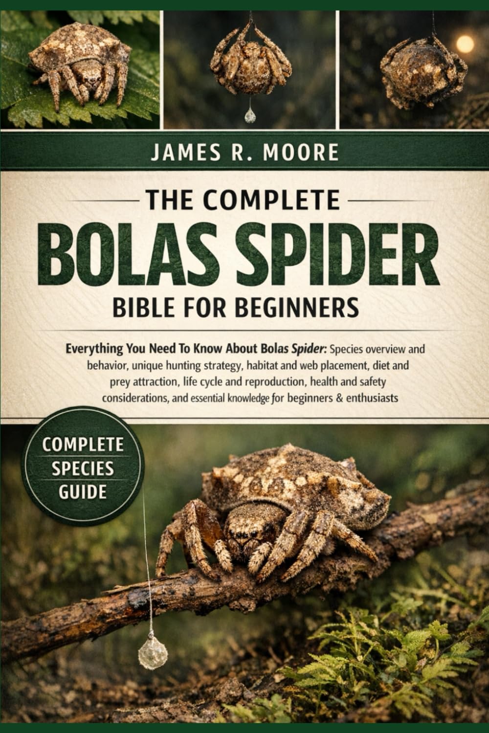 THE COMPLETE BOLAS SPIDER BIBLE FOR BEGINNERS: Everything You Need To Know About Bolas Spider: Species overview and behavior, unique hunting...safety ... knowledge for beginners & enthusiasts