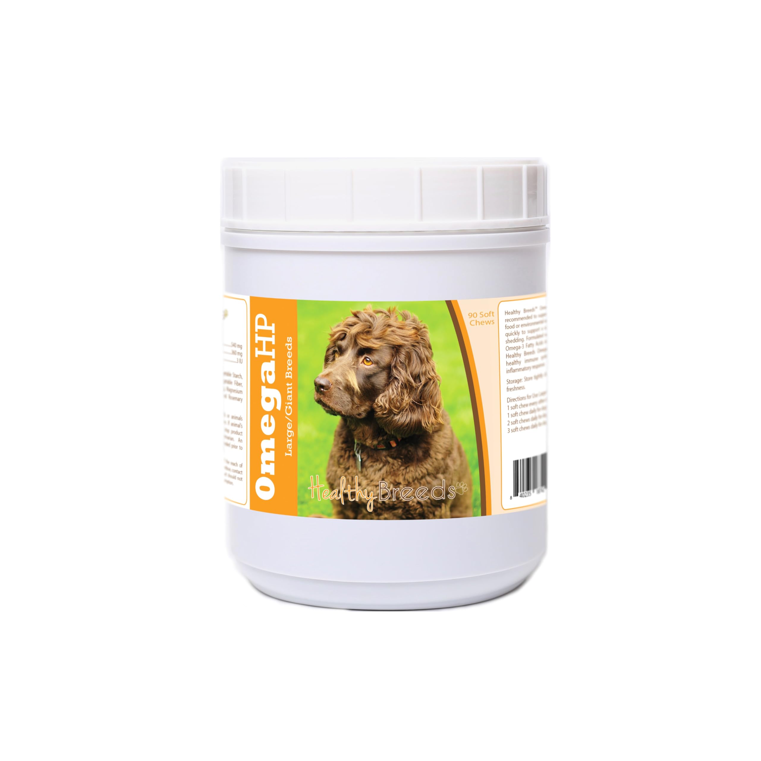 Healthy Breeds Boykin Spaniel Omega HP Fatty Acid Skin and Coat Support Soft Chews 90 Count