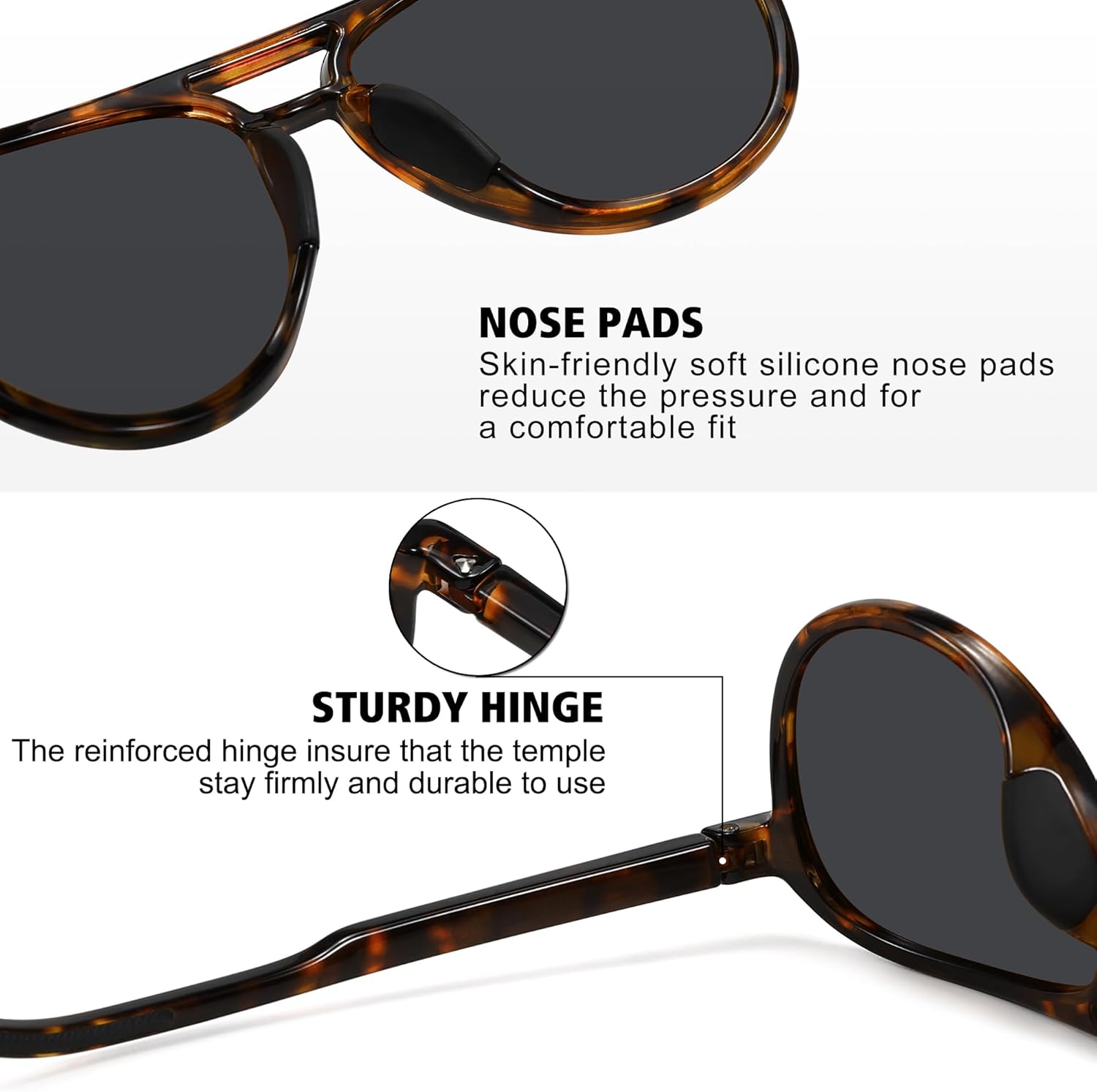 STORYCOAST Polarized Aviator Sunglasses for Men Women Classic Retro Aviators Sports Driving Running Sun Glasses - Image 6