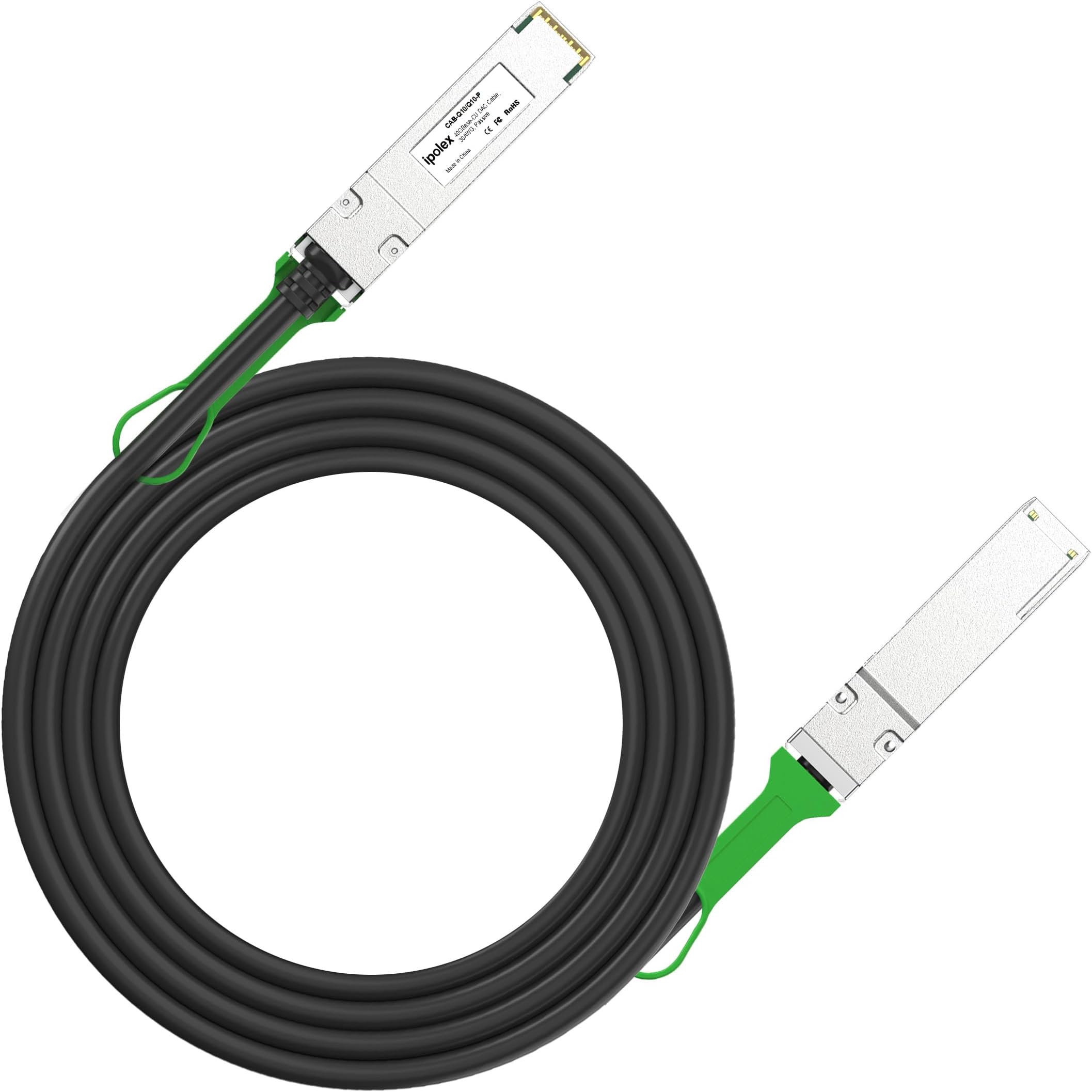 40G QSFP+ DAC Twinax Cable, 40GBASE-CR4 Passive Direct Attach Copper Cable, 3m(10ft), for Cisco QSFP-H40G-CU3M, Meraki MA-CBL-40G-3M, Intel XLDACBL3,Compatible with Cisco C9500-32QC and More