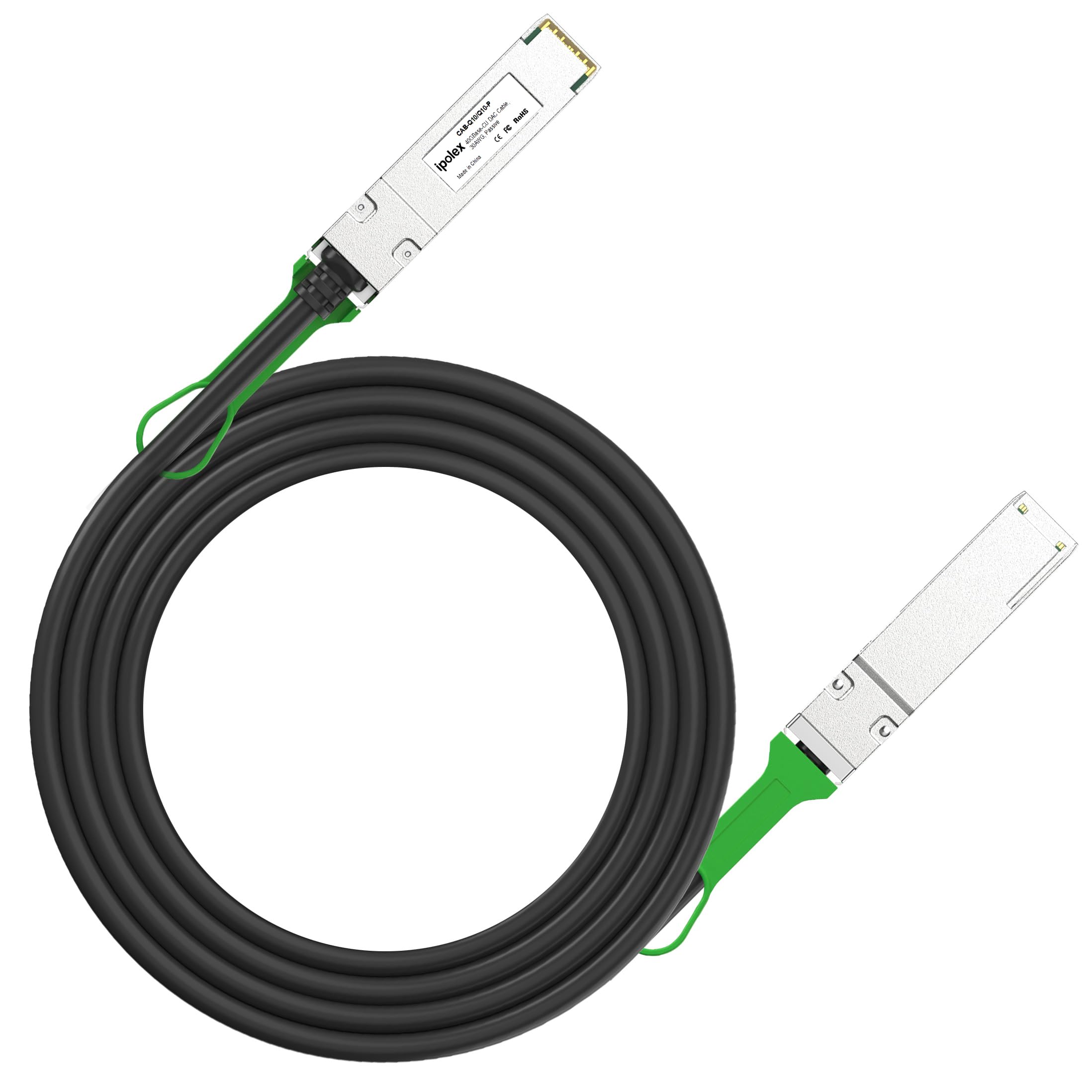 40G QSFP+ DAC Twinax Cable, 40GBASE-CR4 Passive Direct Attach Copper Cable, 3m(10ft), for Cisco QSFP-H40G-CU3M, Meraki MA-CBL-40G-3M, Intel XLDACBL3,Compatible with Cisco C9500-32QC and More