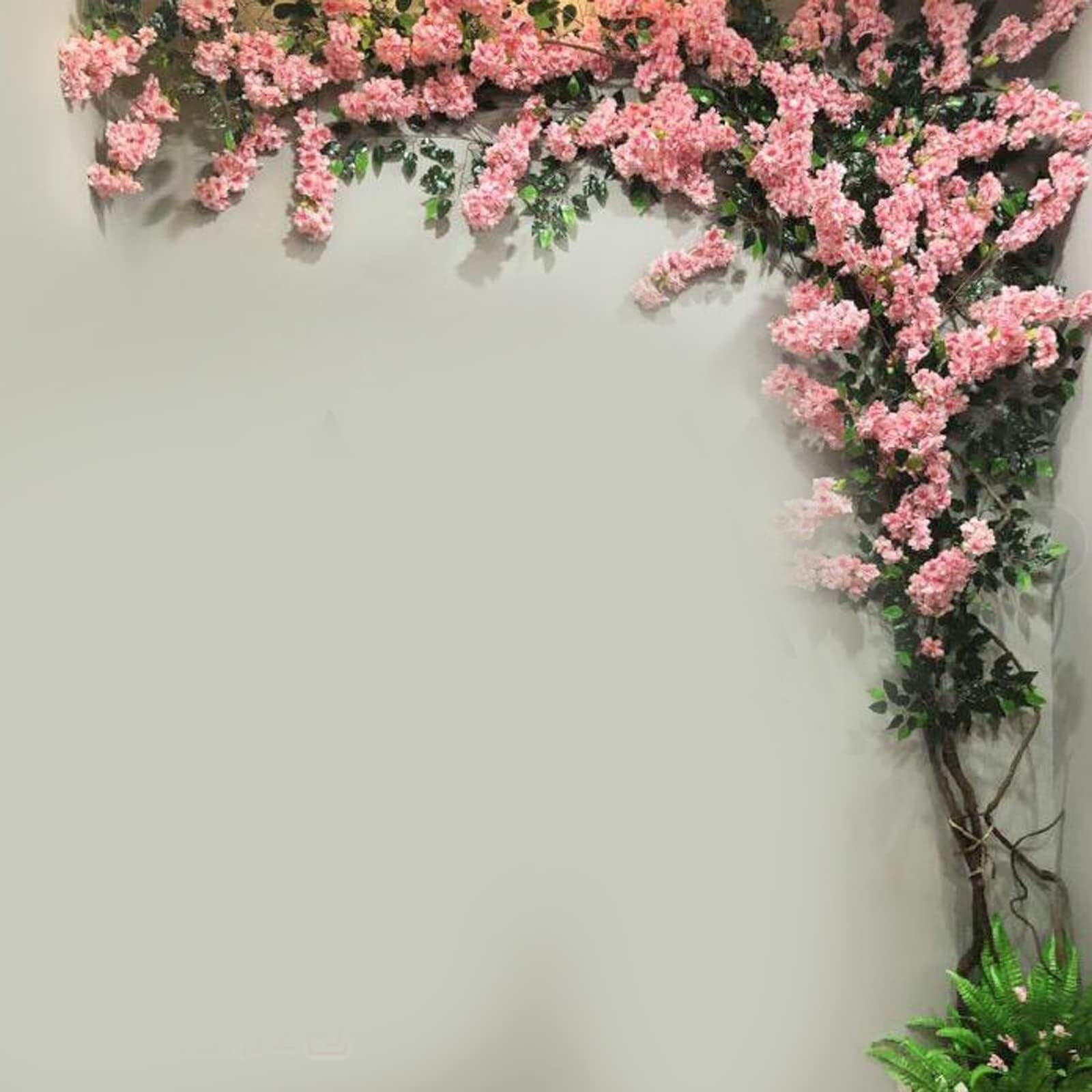Generic Artificial Cherry Blossom Trees for Indoor Wedding Decor - Rattan Simulation Peach Tree Vine for Walls, Ceilings & More - Fake Flower for AC Pipe Background