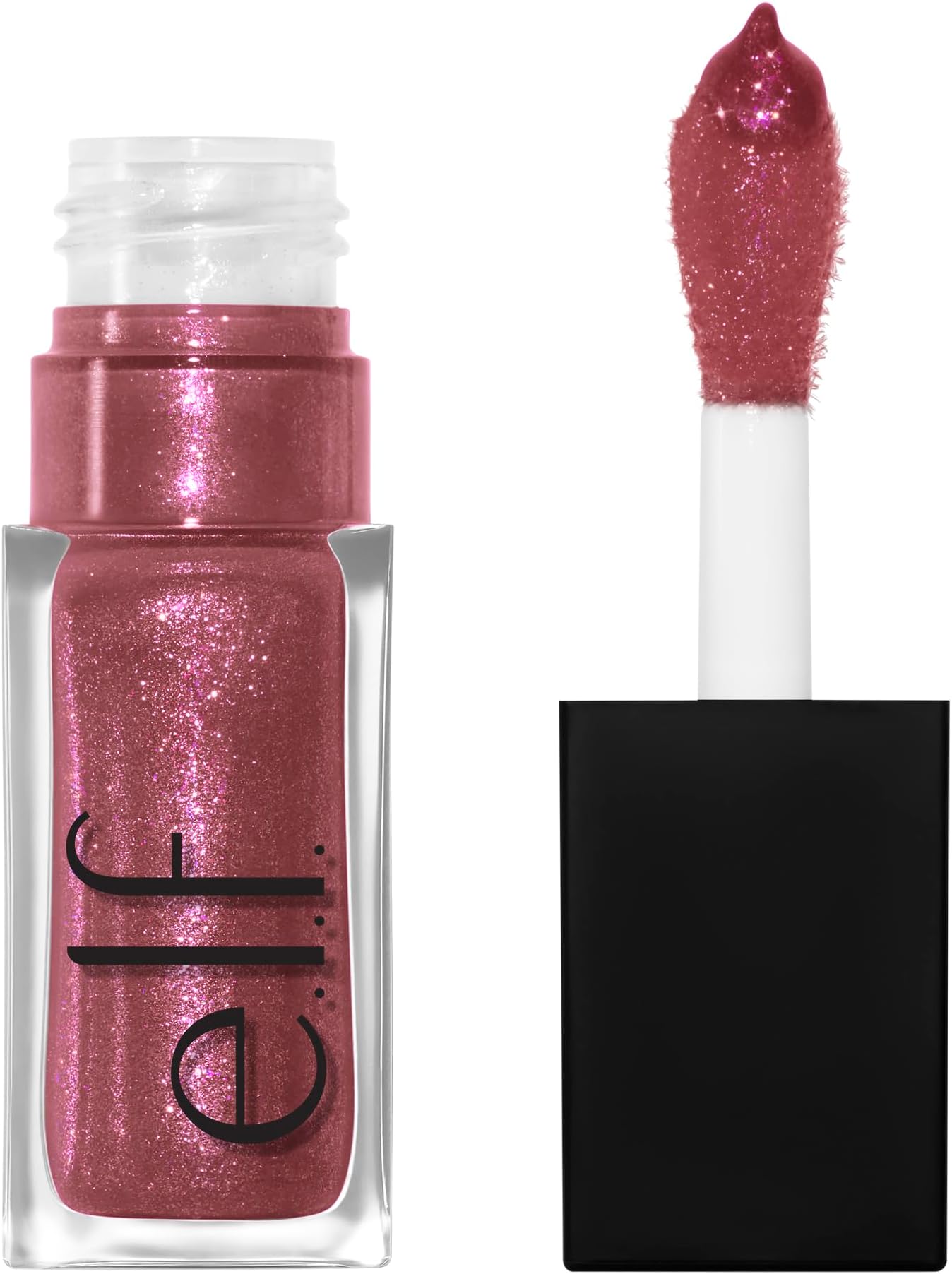 Glow Reviver Lip Oil, Nourishing and Hydrating with High-Shine Glimmer Finish & Sheer Wash Of Color, Minty Scent, Non-Sticky, Vegan & Cruelty-free, Divine Wine