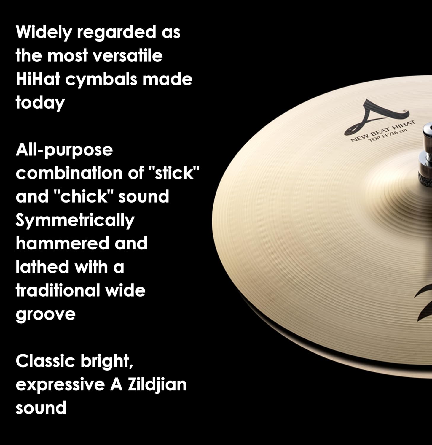 Avedis Zildjian Company A Series New Beat Hi-Hat Cymbals - 14 Inches