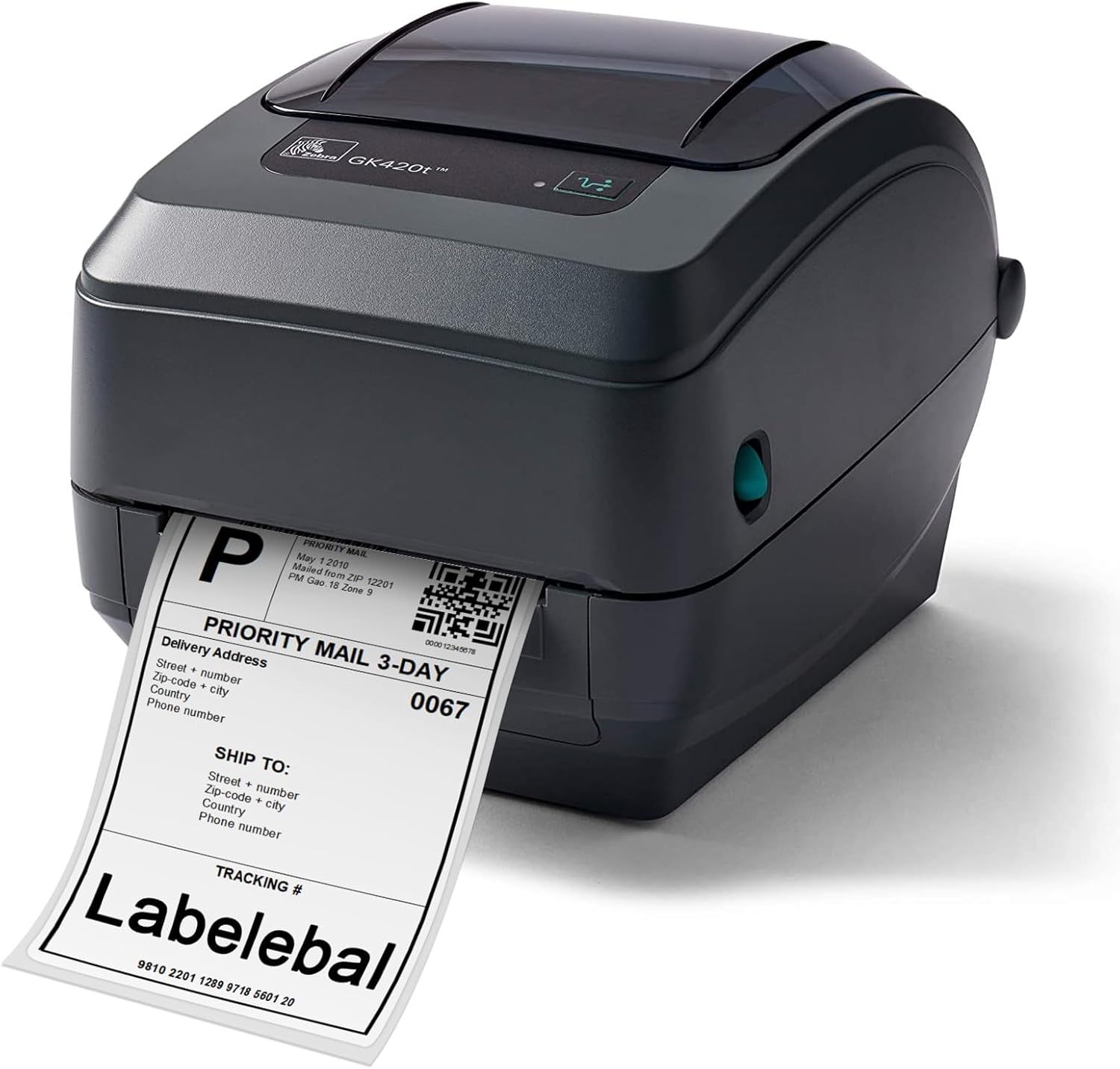 (4000 Pcs/8 Stacks) Labelebal 8 Stacks 4" x 6" Fanfold Direct Thermal Labels (101mm x 152mm) Shipping Address Mailing Postage Labels Compatible for Zebra 2844 & Rollo Printer Adhesives - Image 6