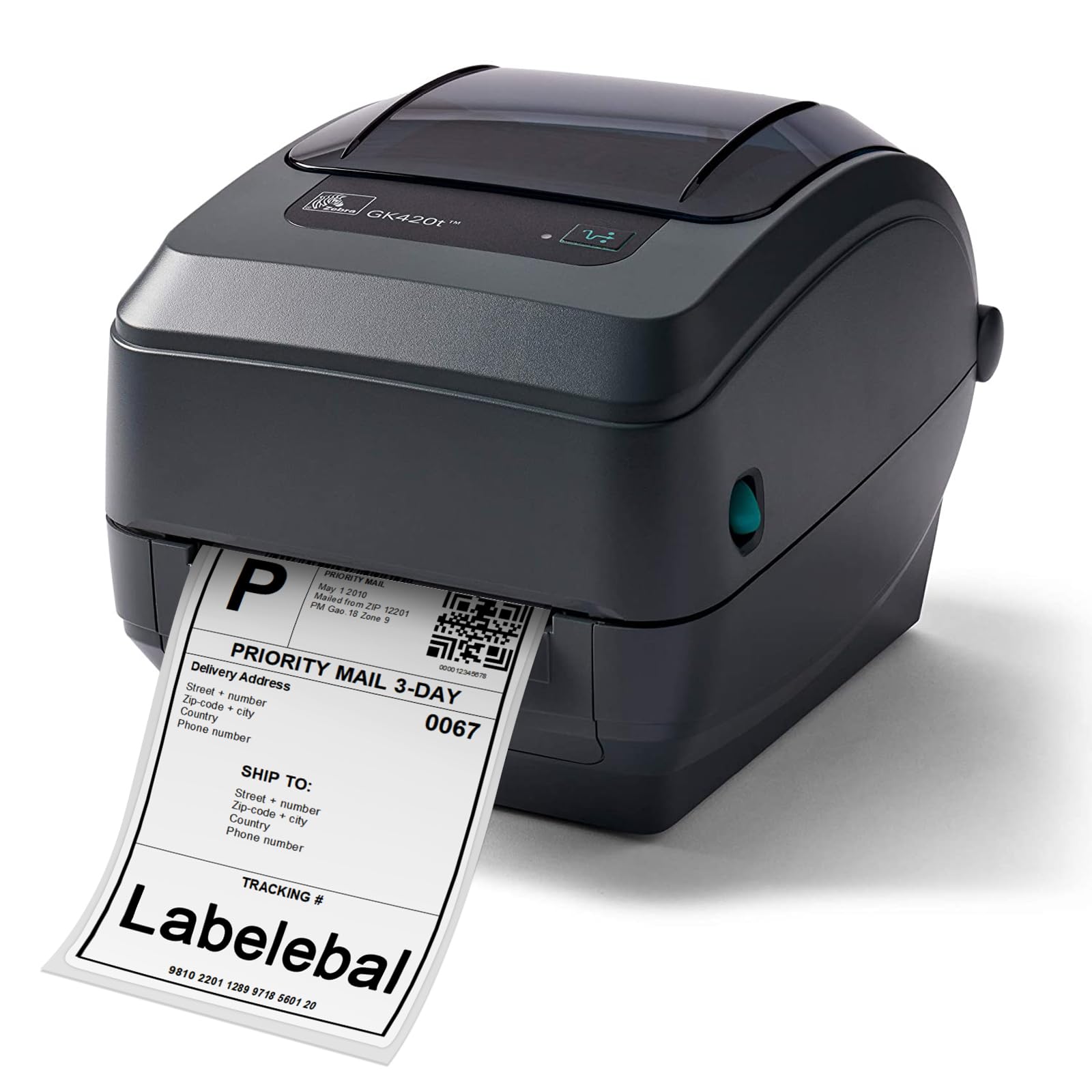 Lot de 4 000 étiquettes d'adresse d'expédition thermique directe compatibles avec les imprimantes Zebra 2844 et Rollo 10,2 x 15,2 cm