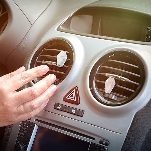 Miniatura 6 de OLYCRAFT 6 clips de ventilación de coche de piedra natural, clips de ventilación de coche de cristales de cuarzo, clips de ventilación de coche,