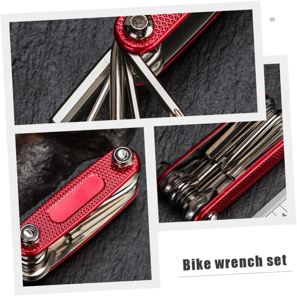 Multi-Function Bike Repair Tool Kit Inner Hexagon Wrench Compact Folding Bicycle Accessory for Outdoor Cycling and Travel