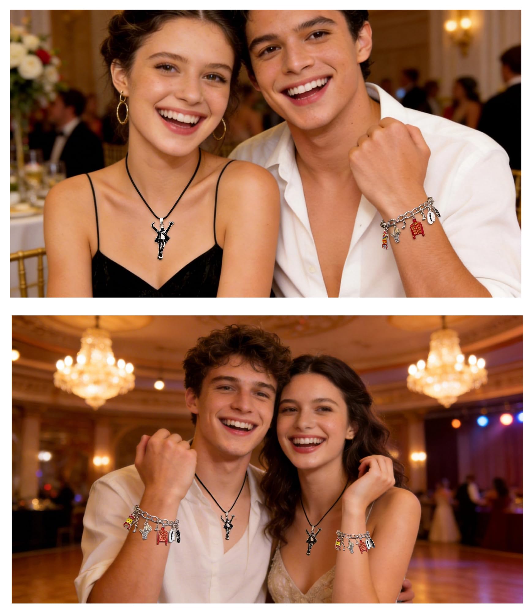 Uomo/Donna Unisex Bracciale+Collana Classico Jewellery Compleanno/Valentine's Day Regalo Gift Moda Versatile Halloween Natale Carnevale Concerto Retrò Punk Decorazioni Bracciale+Collana