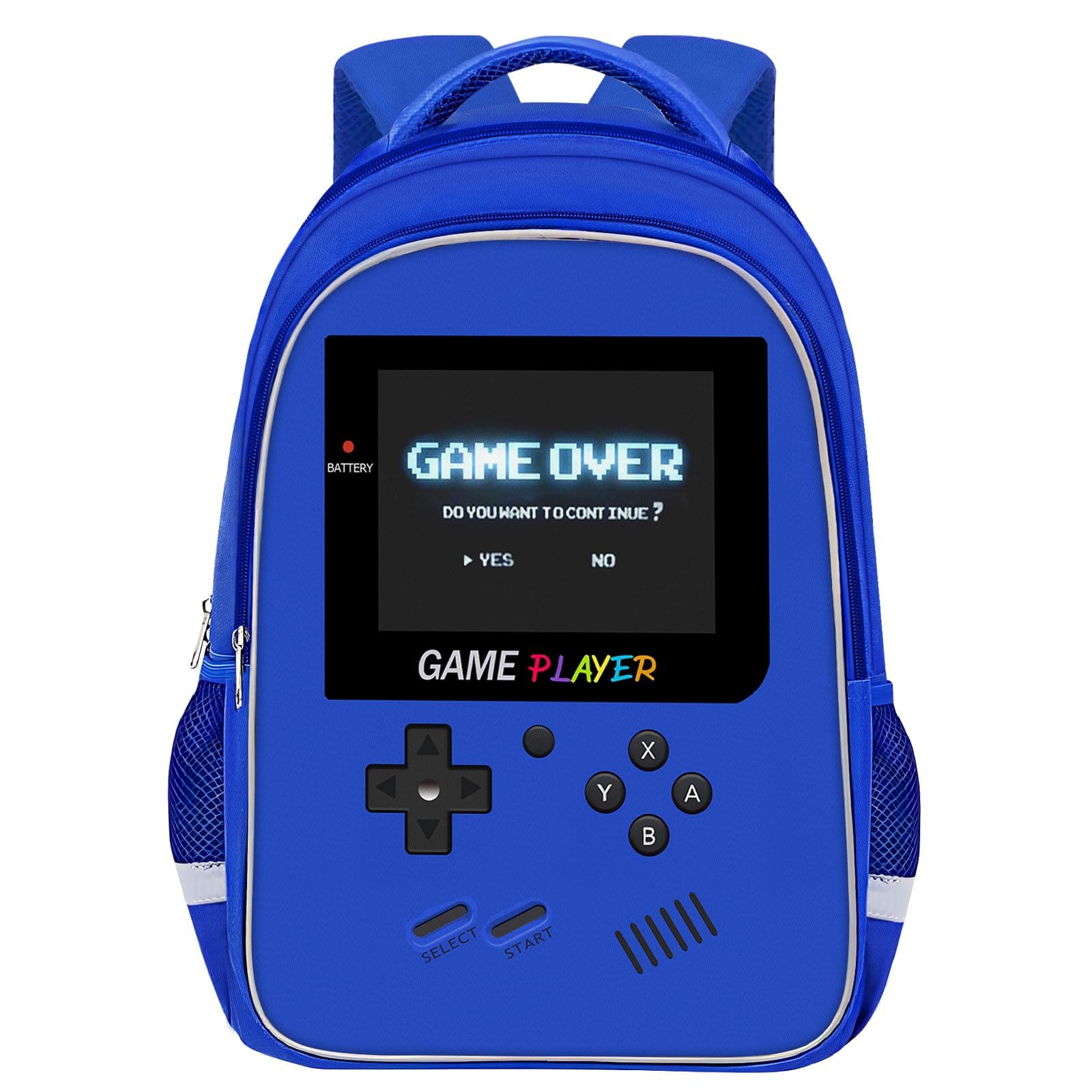 School Backpack For Boys - Gamer Boys Backpack For Kids Children Teens Elementary Middle School - Ages 6-18，17″