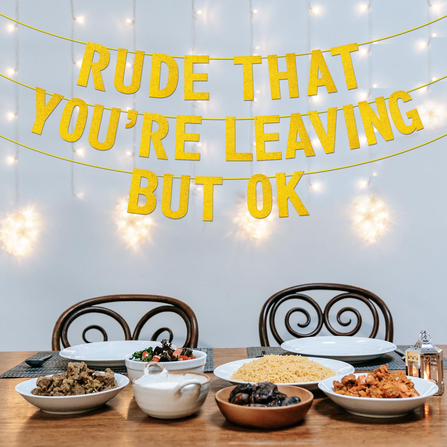 Rude That You're Leaving But OK Banner Pensionamento Party Decorazioni Collaboratore Lasciando Decorazioni Ufficio Collaboratore Addio Partito Andare Addio Partenza Lavoro Decorazioni Oro Glitter