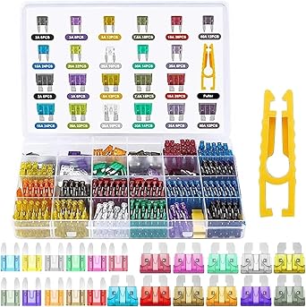 300Pcs Mini Blade car Fuses Assortment Set 2A/3A/5A/7.5A/10A/15A/20A/25A/30A/35A/40AMP for Trucks Boats Motorcycle RV