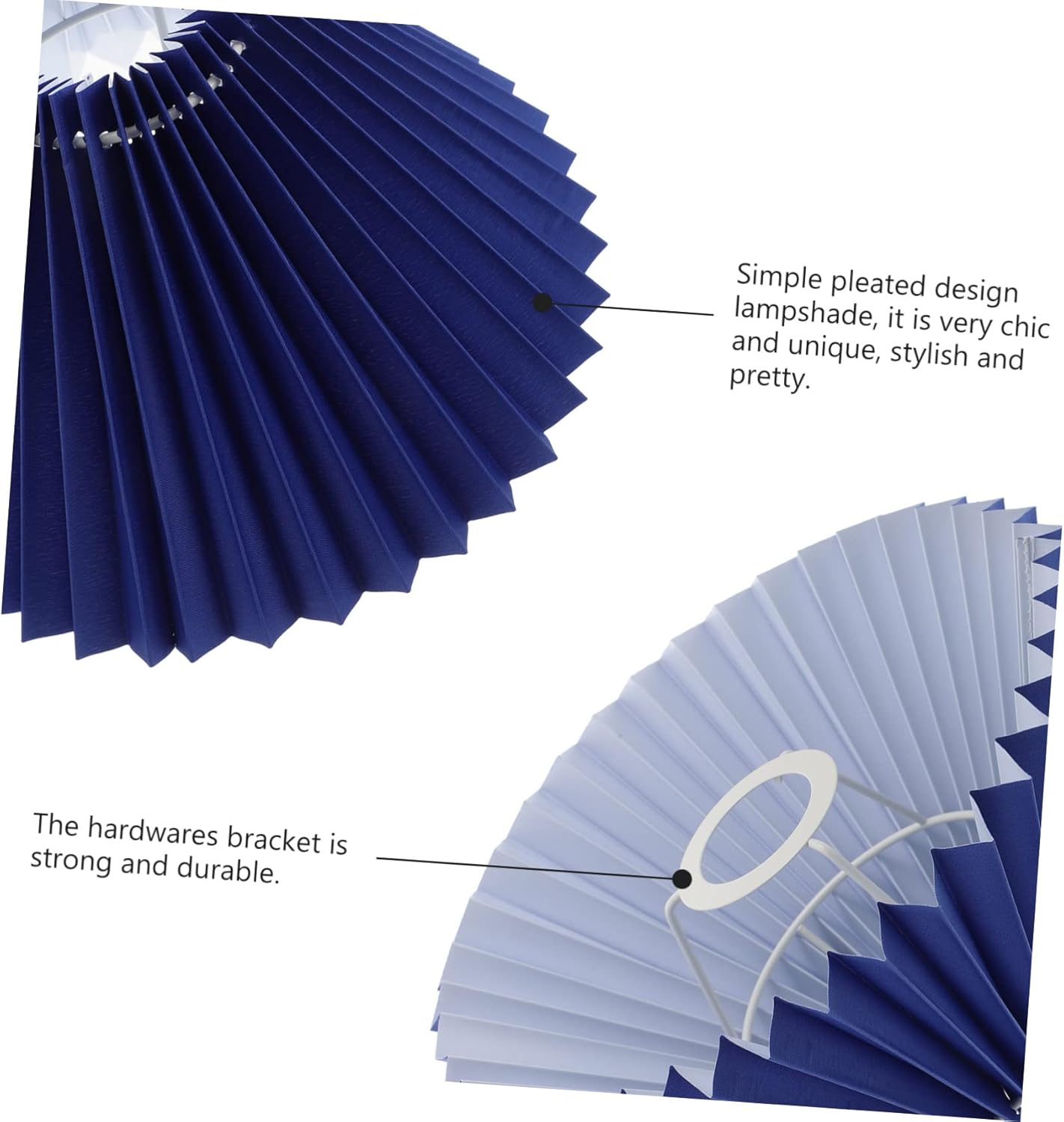 DOITOOL 3pcs Creative Pleated Lampshade for Table and Bedside Lamps and Elegant Light Cover for Home Decoration