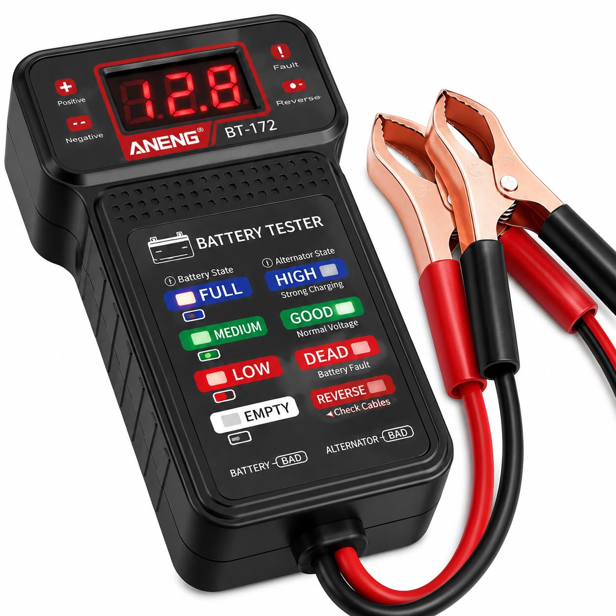 HOOBO 12V Car Battery Tester, Voltage and Load Analyser with LED Indicators, Digital Display, for Car, Motorcycle and Two-Wheeler Batteries-picture-44