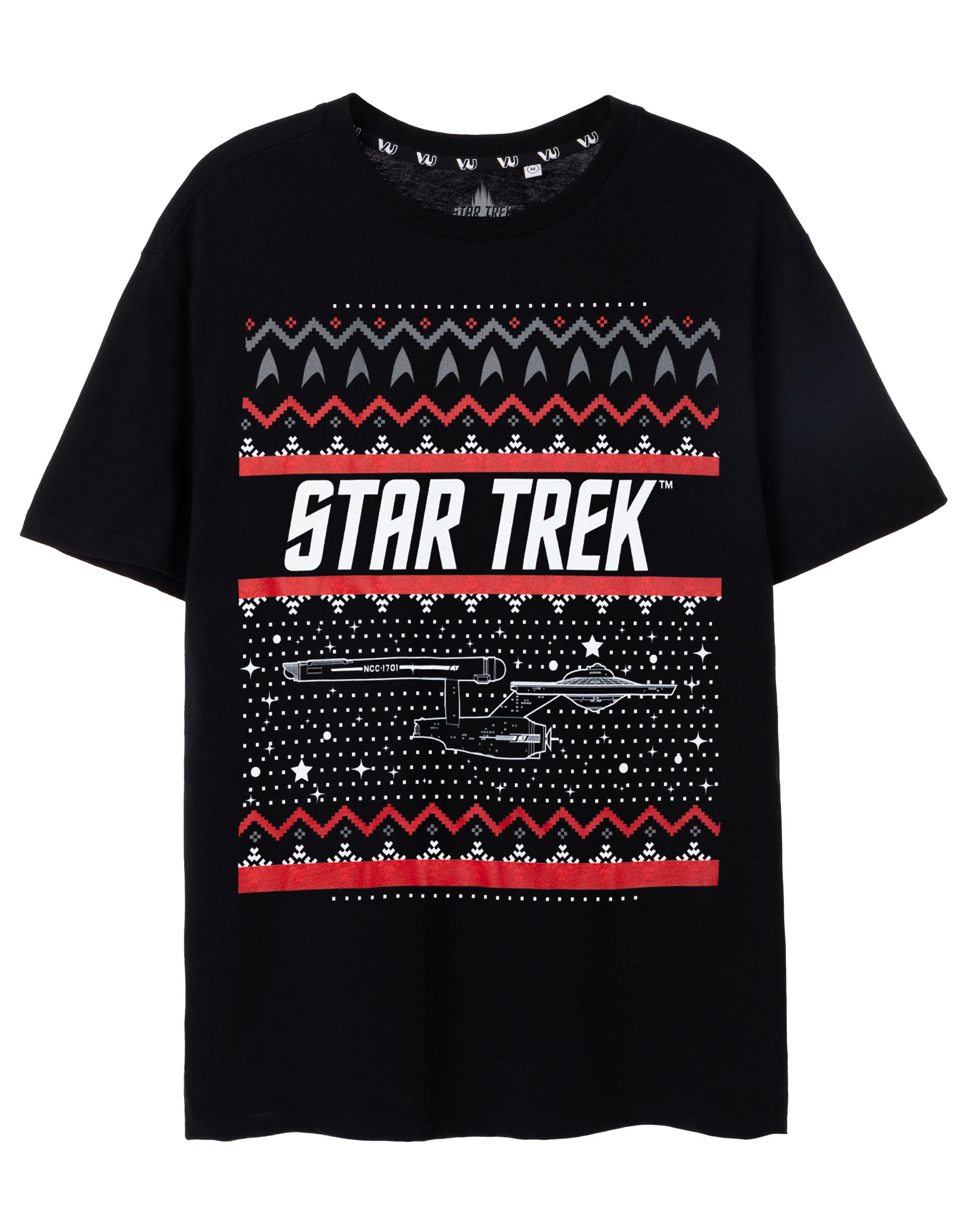 Star Trek (X-Large) Short Sleeved T-Shirt (Mens ) Black