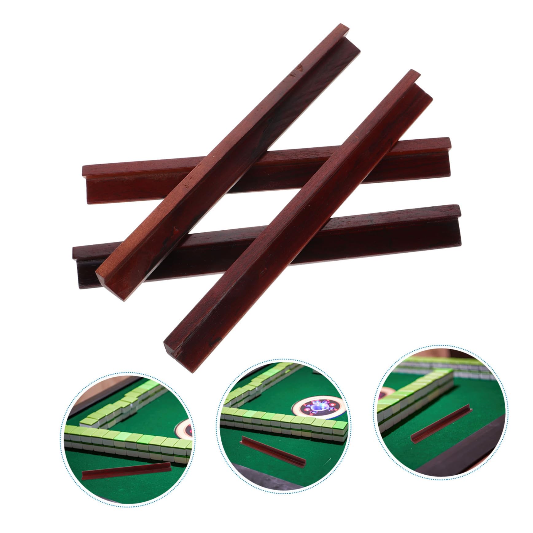 Abaodam Mini Mahjong Schiebelineal Aus Holz 9.06" X 0.79" X 0.71" Rutschfestes Domino-Tablett Für Präzise Fliesenanordnung Unterwegs Und Amerikanisches Mahjong