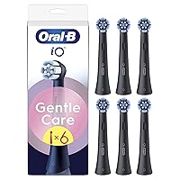 Oral-B Testine di Ricambio iO Gentle Care Nere, 6 Testine di Ricambio per Spazzolino Elettrico Oral B