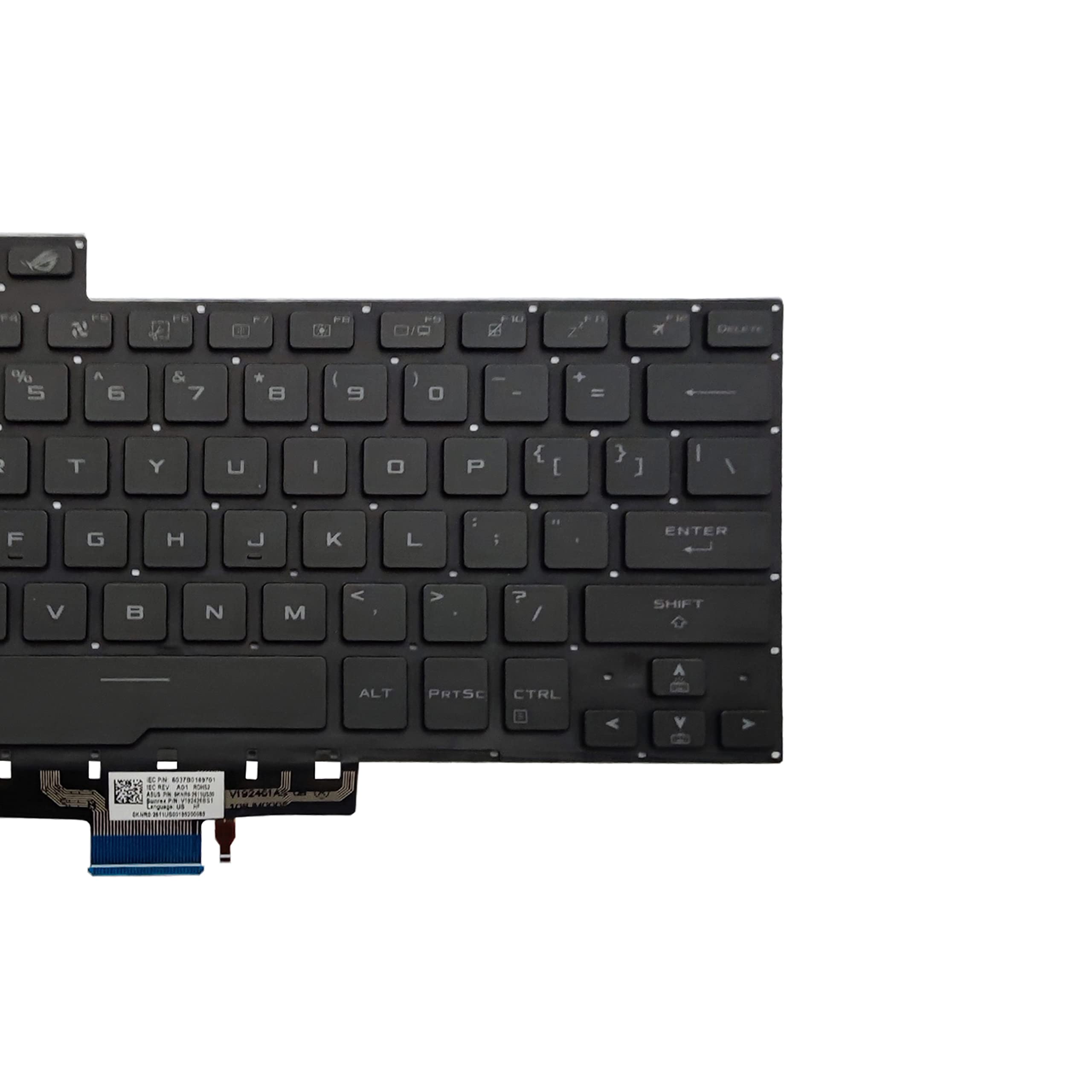 New US Layout Backlit Keyboard Replacement for ASUS ROG Zephyrus