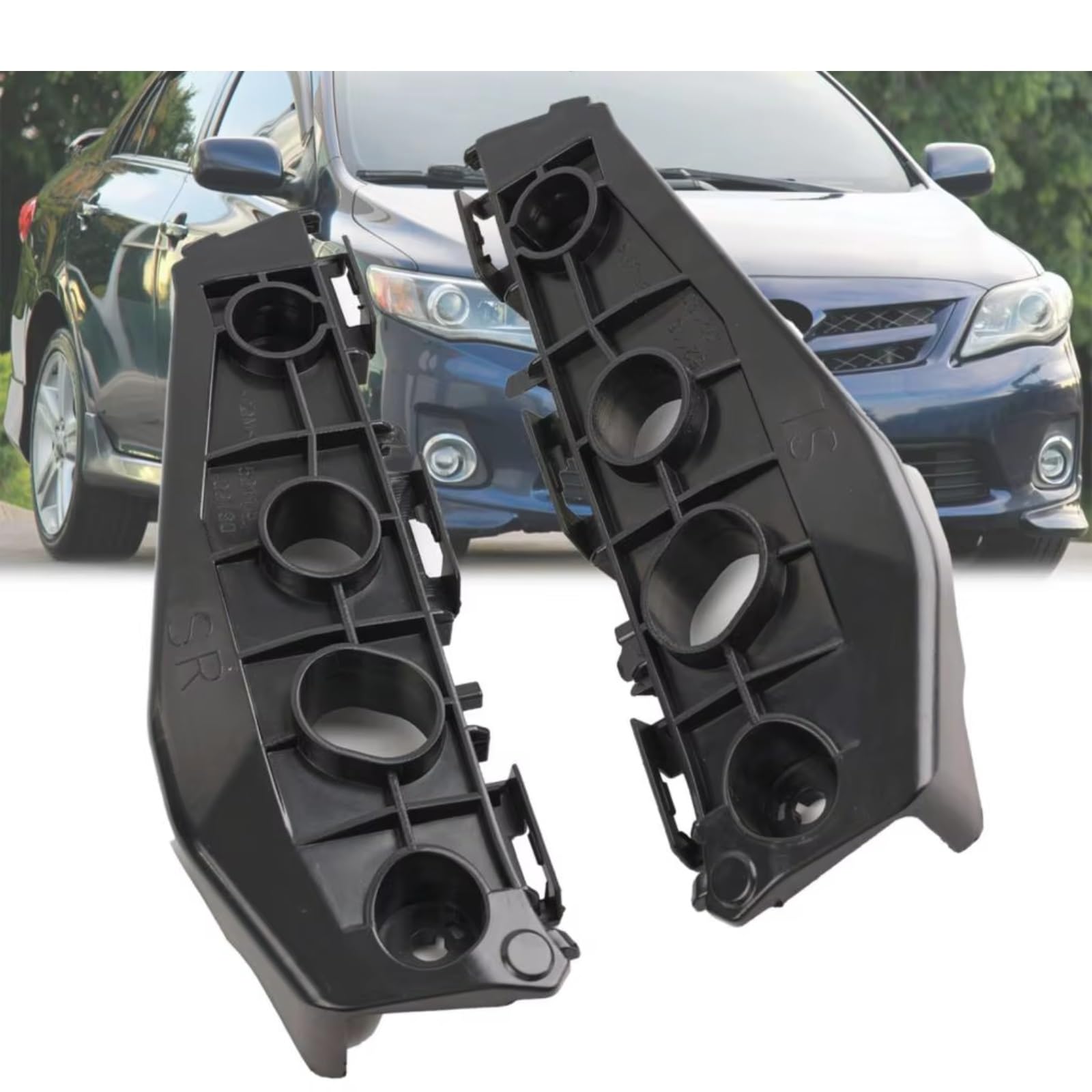 Support Pare-chocs 2pcs Supports De Retenue Pare-chocs Avant 5211502170 5211602170 Compatible Avec Toyota Pour Corolla 2011 2012 2013