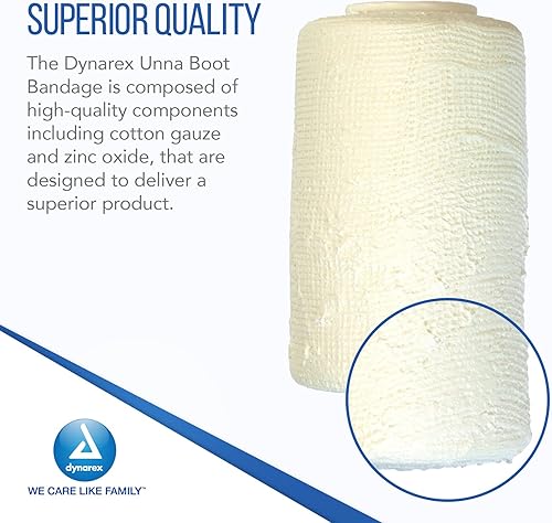 Miniatura 3 de Dynarex Unna - Vendaje para botas 3 pulgadas x 10 yardas 12 unidades