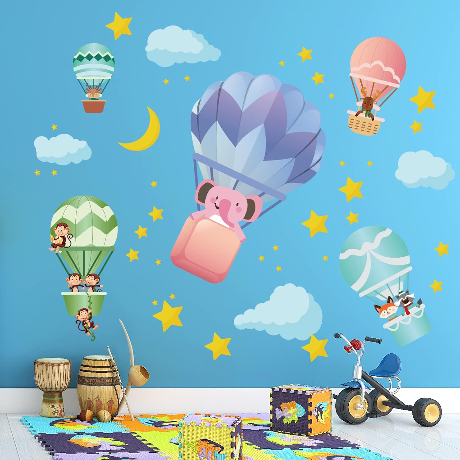 Adhesivos Baño Dormitorio Azulejos Adhesivos Baño Pegatinas De Pared Temática Submarina - Vinilos Decorativos Peces Tropicales Para Habitación Infantil Pvc Removible Planetas Sistema Solar Para Niños