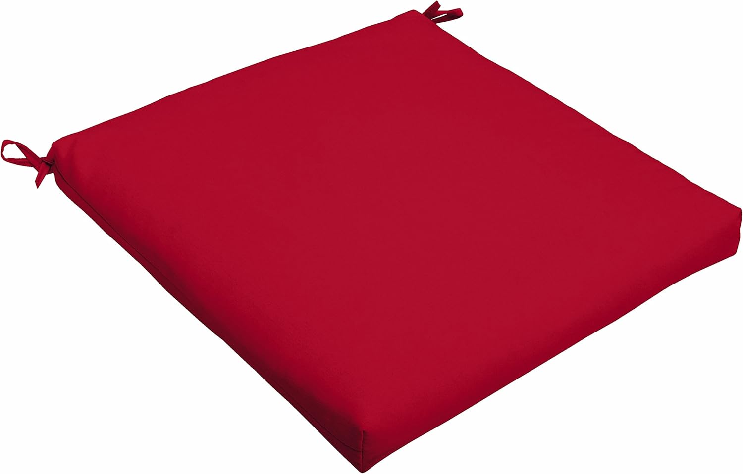 Mozaic AMCS105510 Indoor or Outdoor Sunbrella Square Chair Seat Cushion, 20 x 20 x 2.5, Canvas Jockey Red