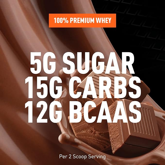 Body Fortress Super Advanced Whey Protein Powder, Chocolate Flavored,  Gluten Free, 2 Lb