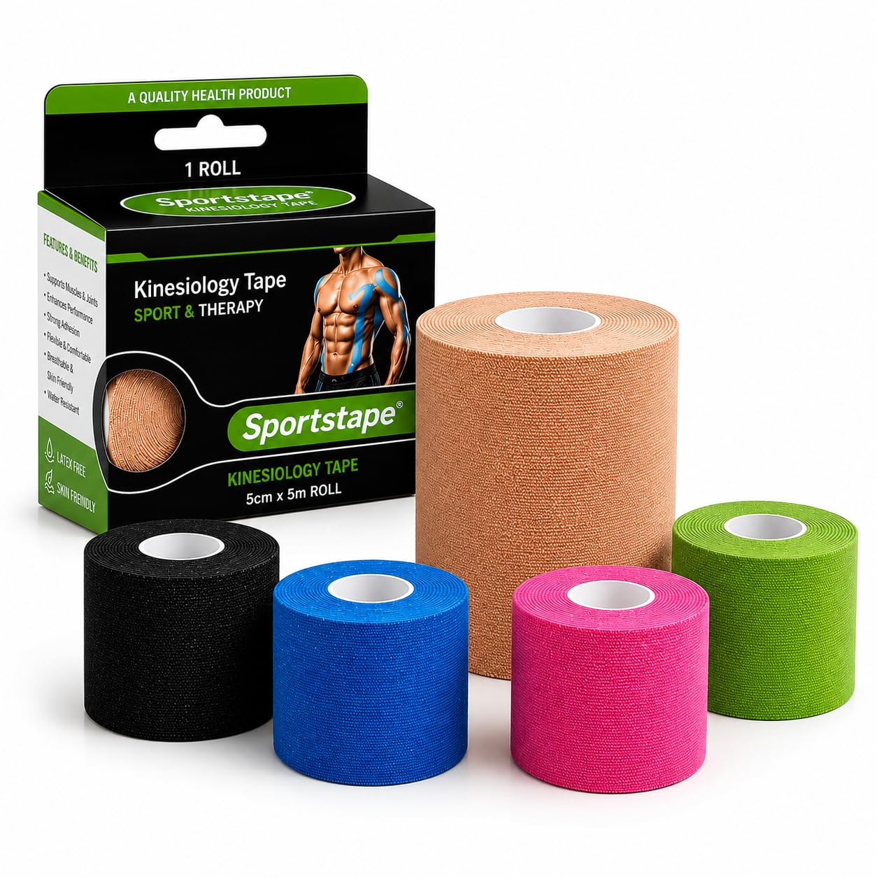 Kinesiology Tape 5cm x 5m Sports Recovery Muscle Support Tape-picture-10
