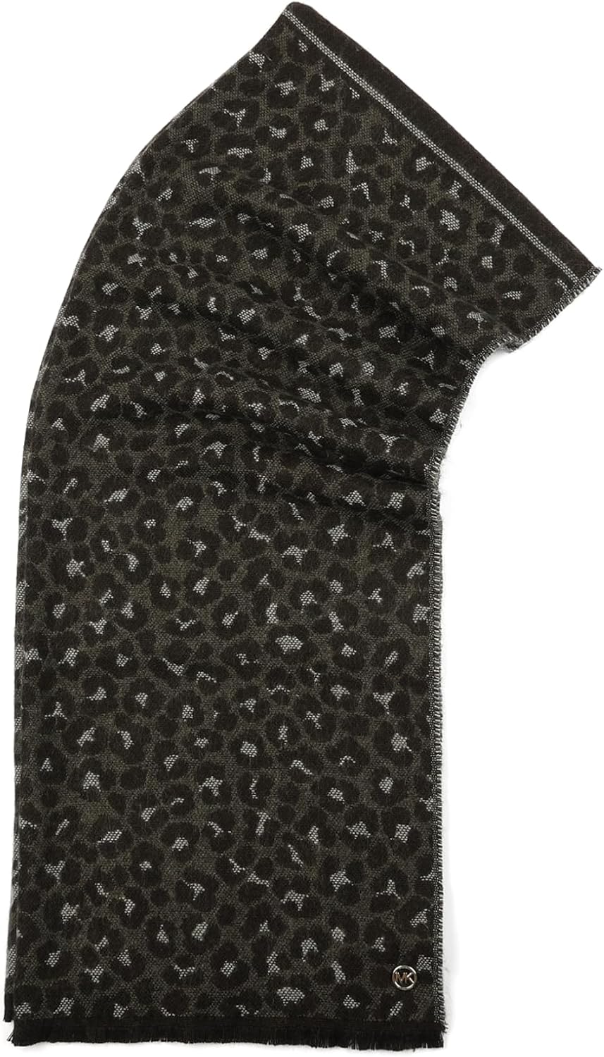 Michael Kors Womens Mixed Animal Wrap, Stylish Fashion Accessory Scarf for Cold