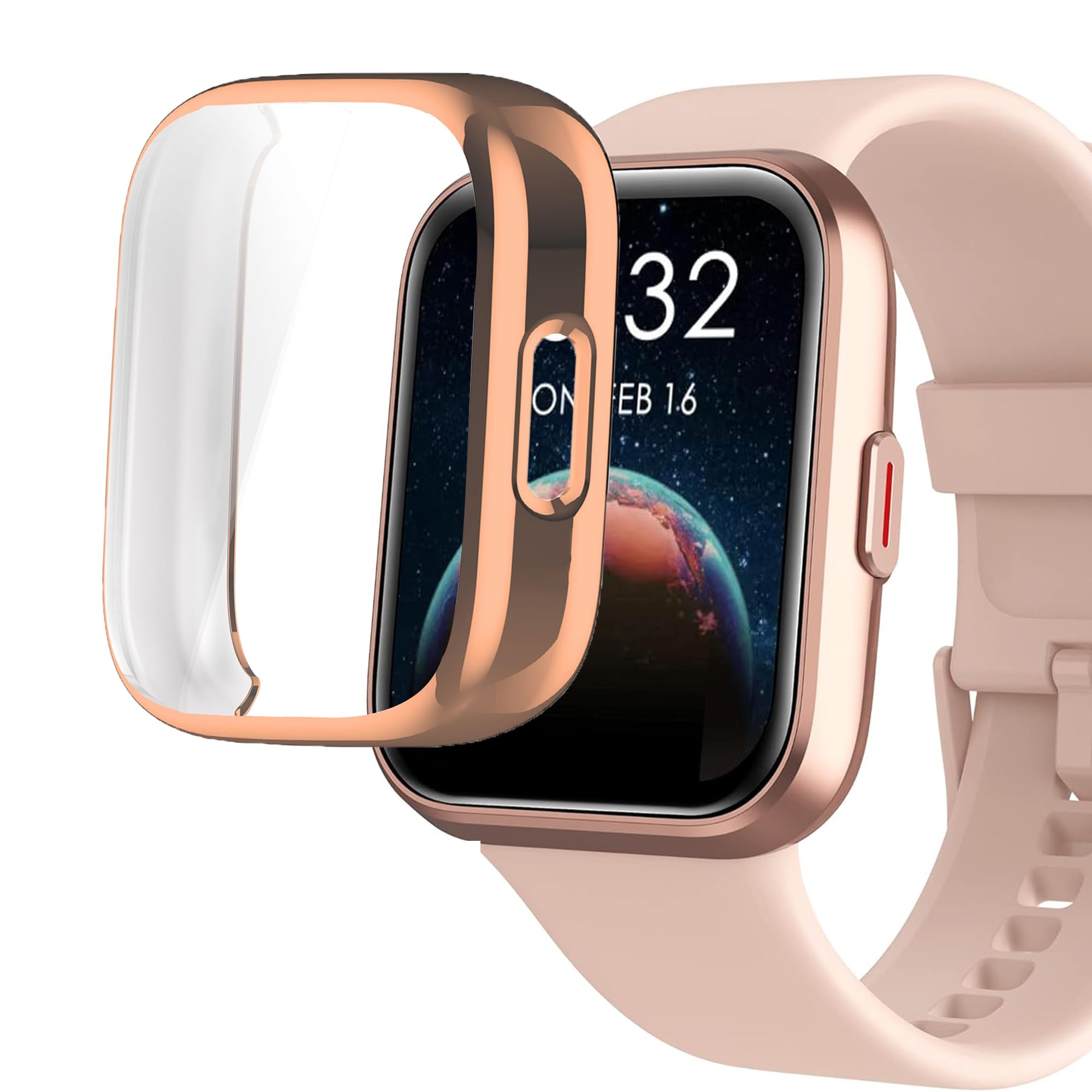 Custodia Protettiva 2-in-1 Per Smartwatch 208/ID208/ID208BT: Cover Rigida + Vetro Temperato - 4